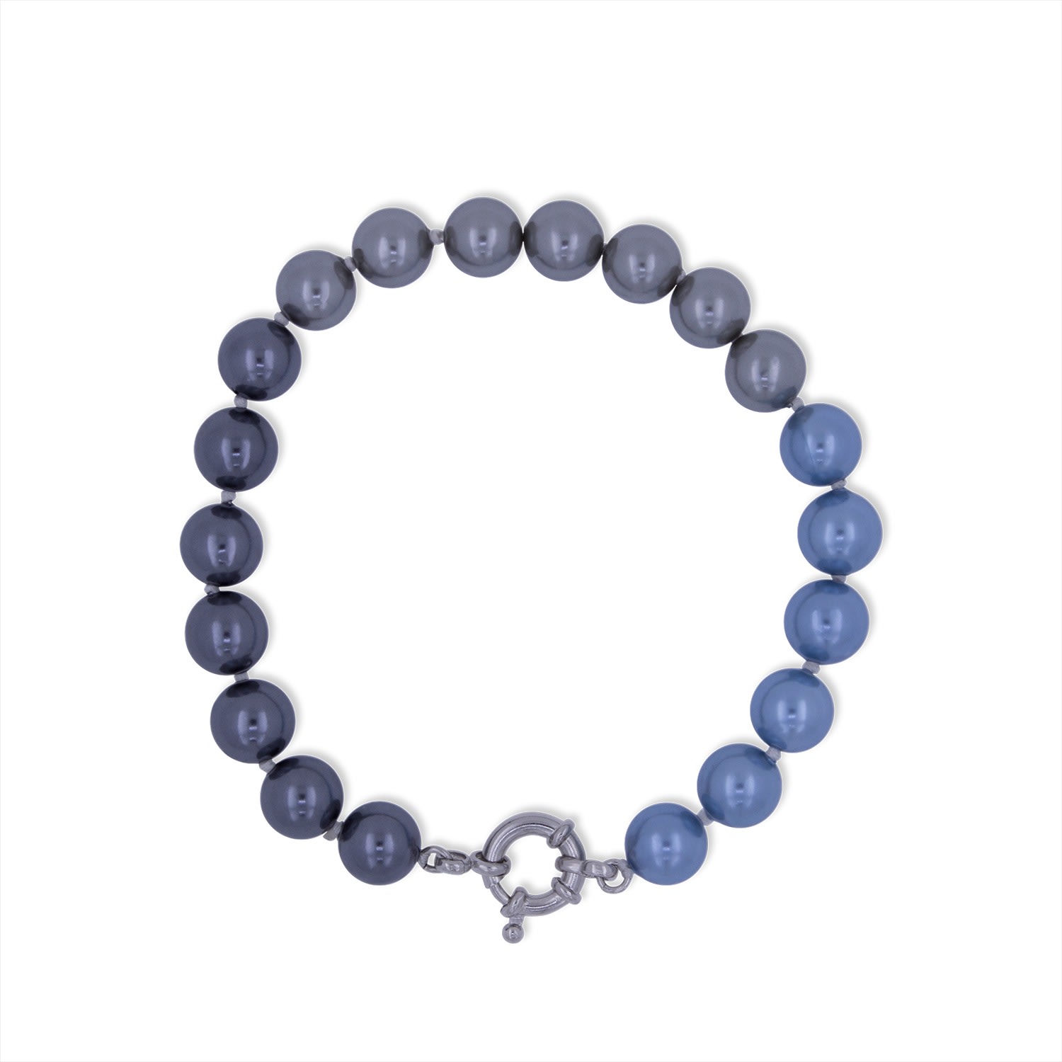 Men's Blue Serenity Shell Fp Pearl Bracelet Feather Pendants