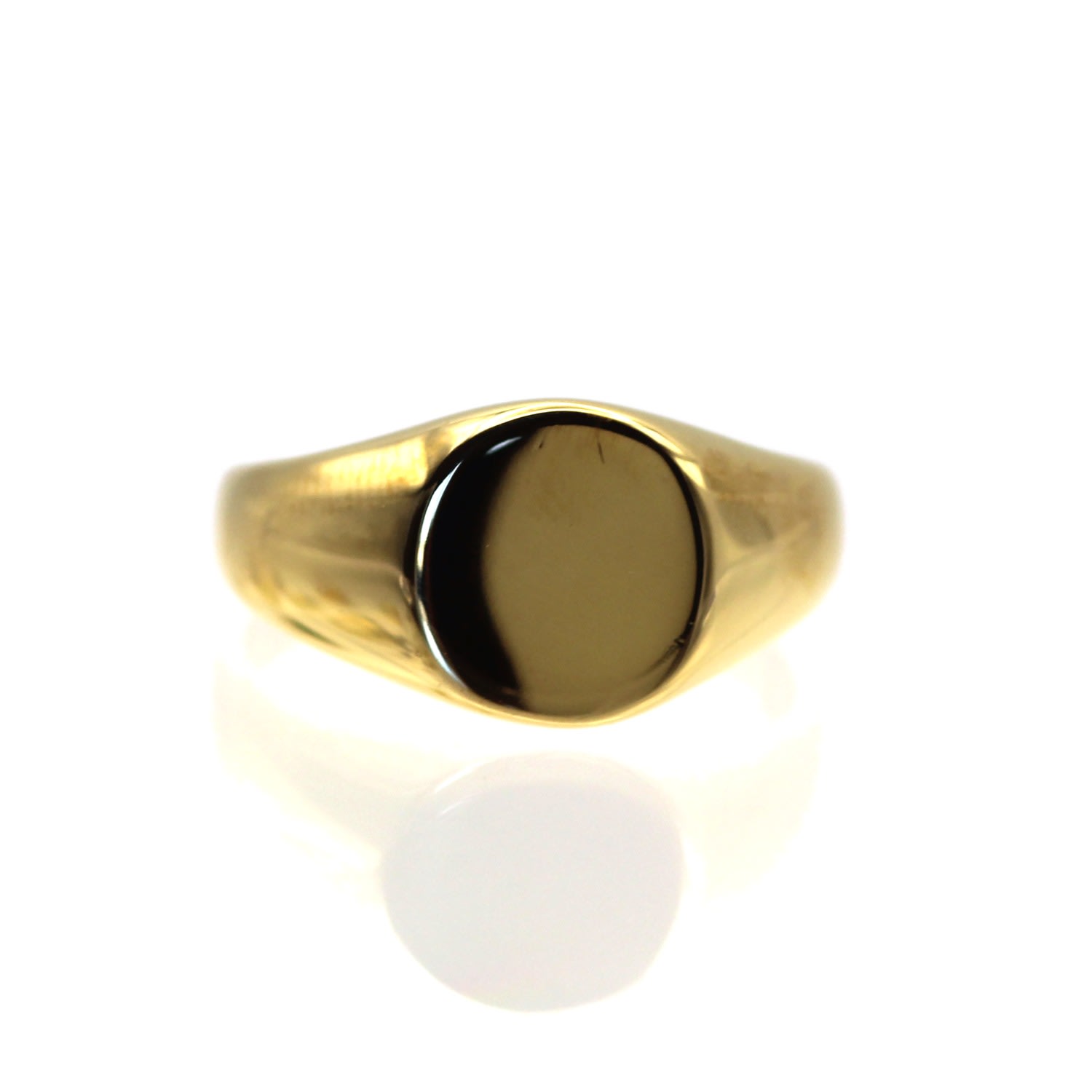 Men's Bold Signet Gold Ring VicStoneNYC Fine Jewelry