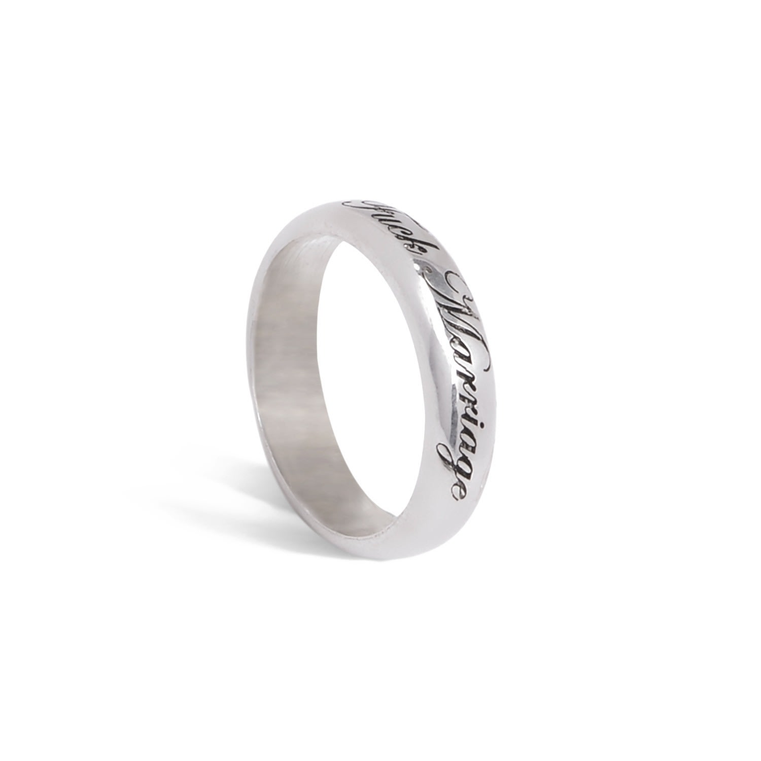 Men's Fuck Marriage Silver Ring Wild Sons