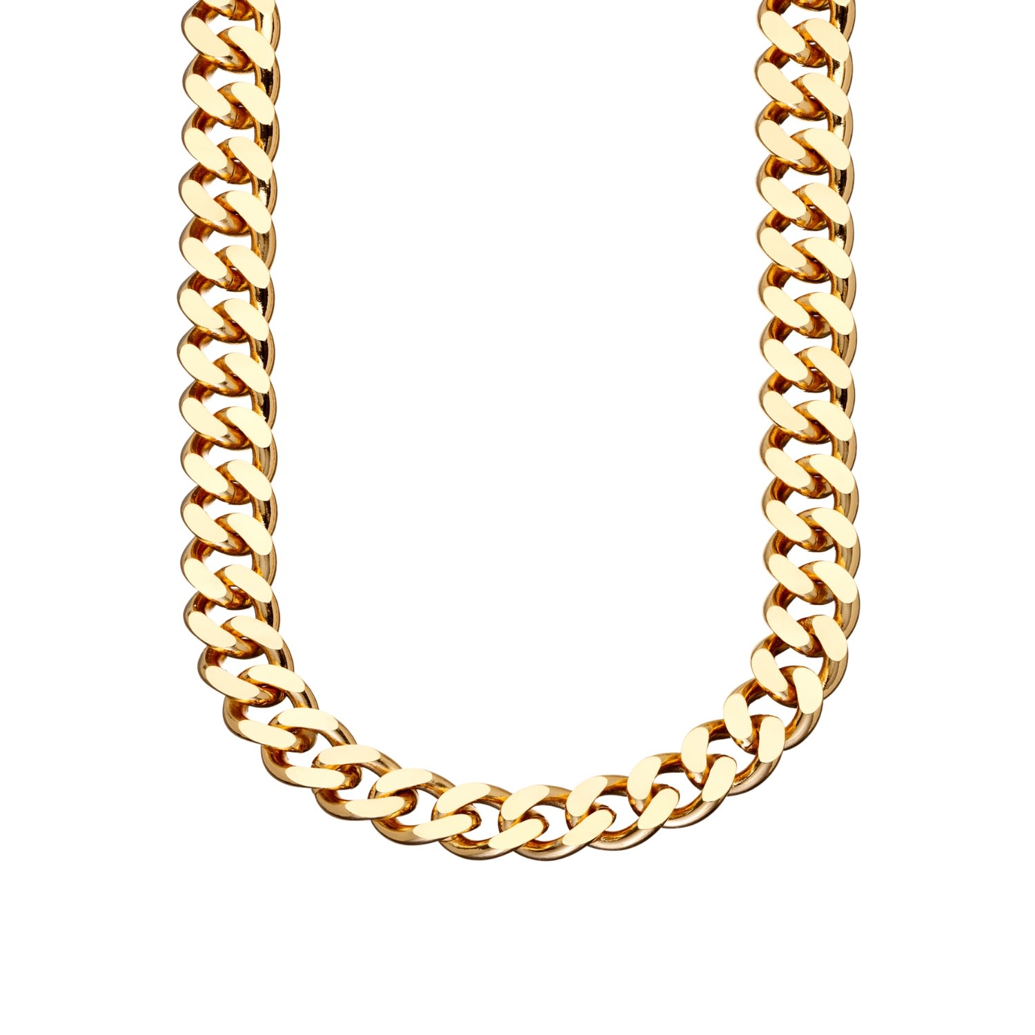 Men's Gold Chunky Curb Chain Necklace Scream Pretty