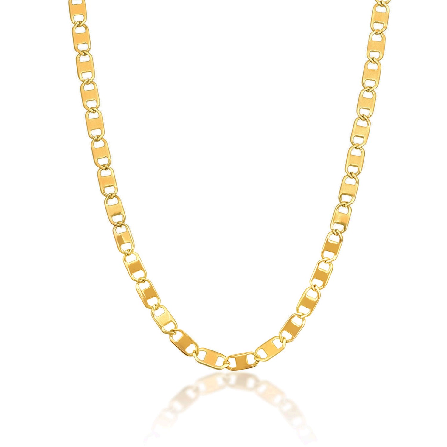 Men's Mariner Link Chain In Gold Nialaya Jewelry