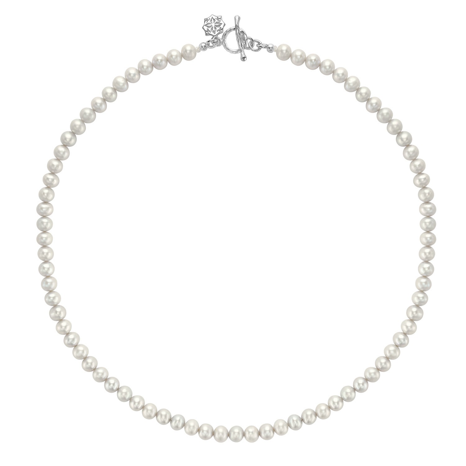 Men's Medium White Freshwater Pearl Necklace Dower & Hall