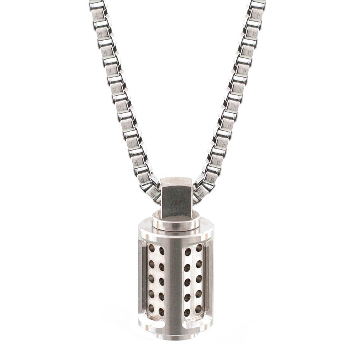 Men's Silver Aero Stainless Steel Necklace Bailey of Sheffield