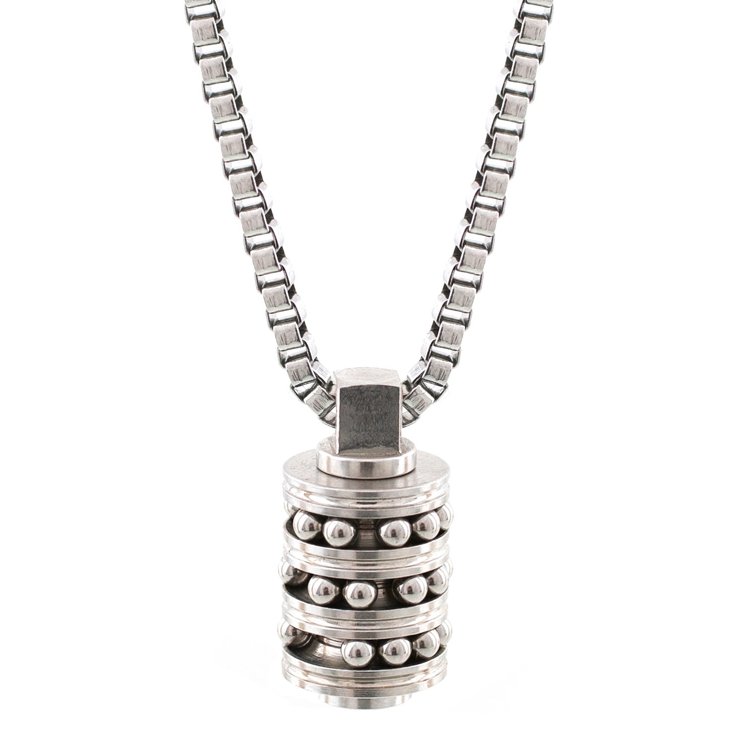 Men's Silver Chaser Necklace Bailey of Sheffield