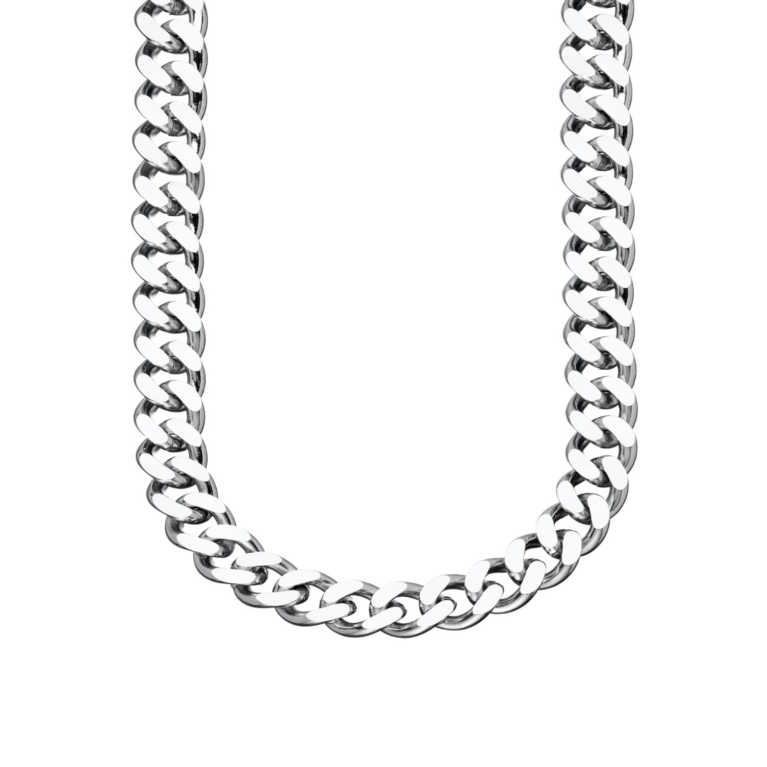 Men's Silver Chunky Curb Chain Necklace Scream Pretty