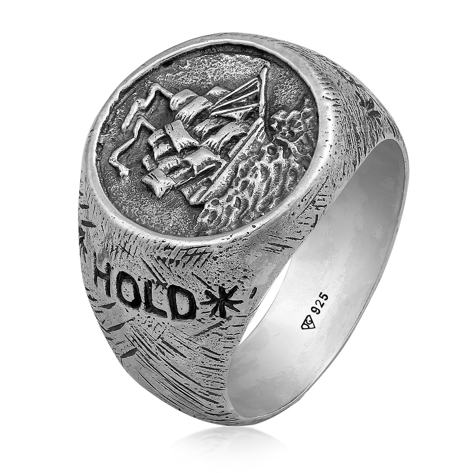 Men's Silver Hold Fast Ring Haze & Glory