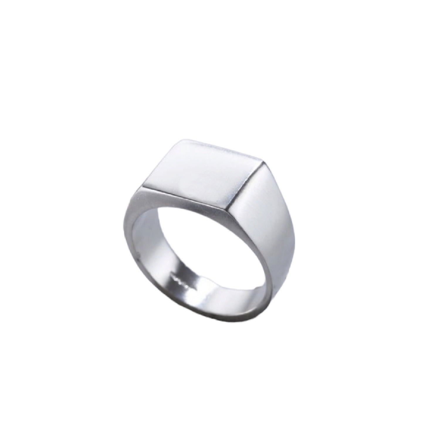 Men's Sterling Silver Unisex Signet Ring Posh Totty Designs