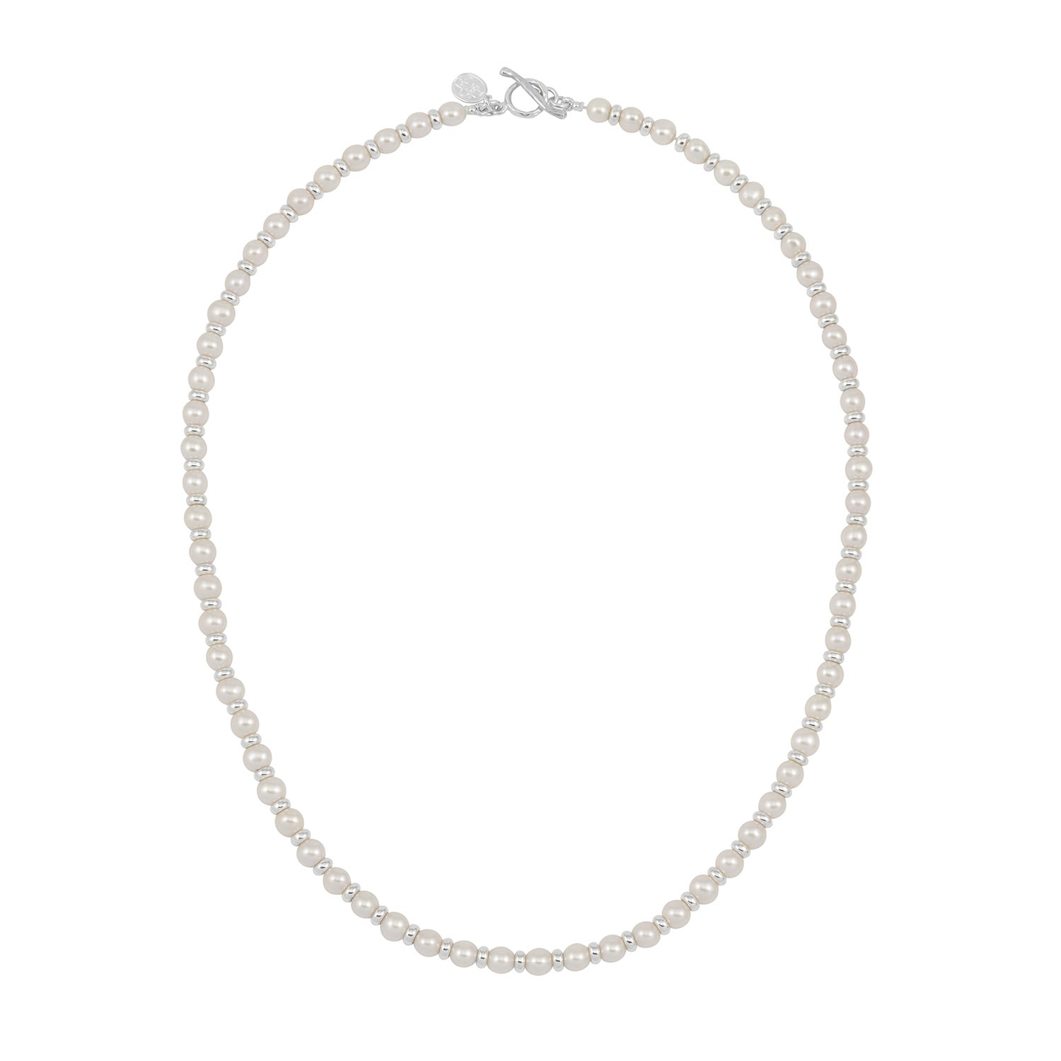Men's White Pearls Halo Necklace Dower & Hall