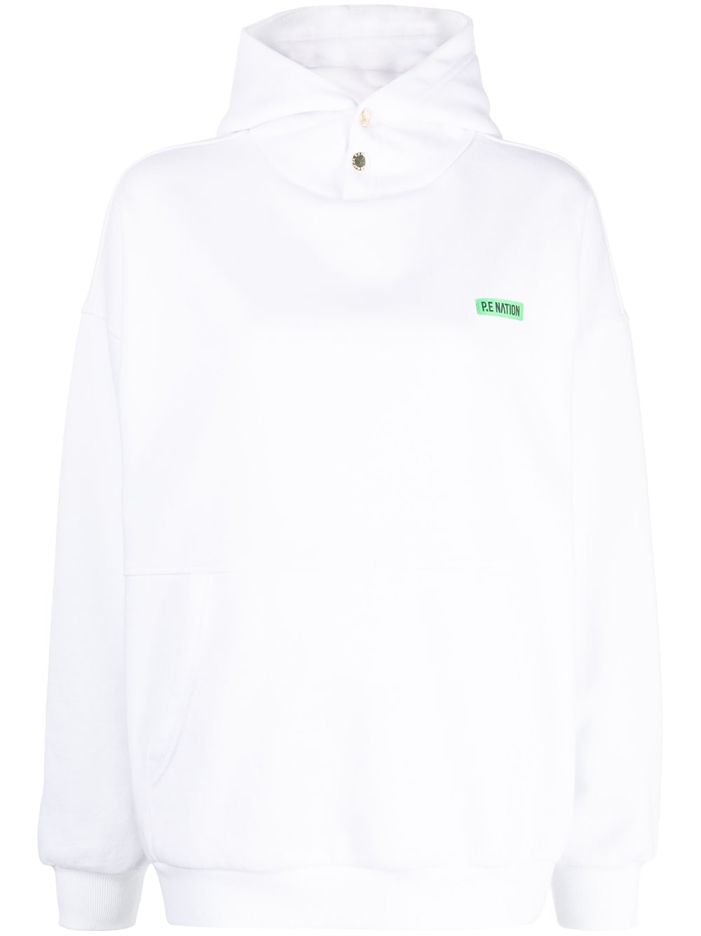 P.E Nation Power Up graphic-print hoodie - White