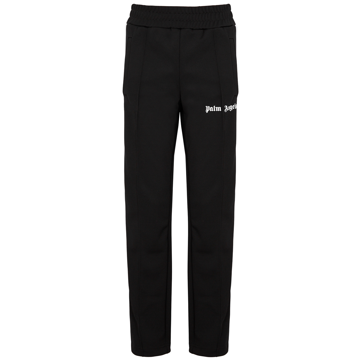 Palm Angels Black Jersey Track Pants - Black And White - M