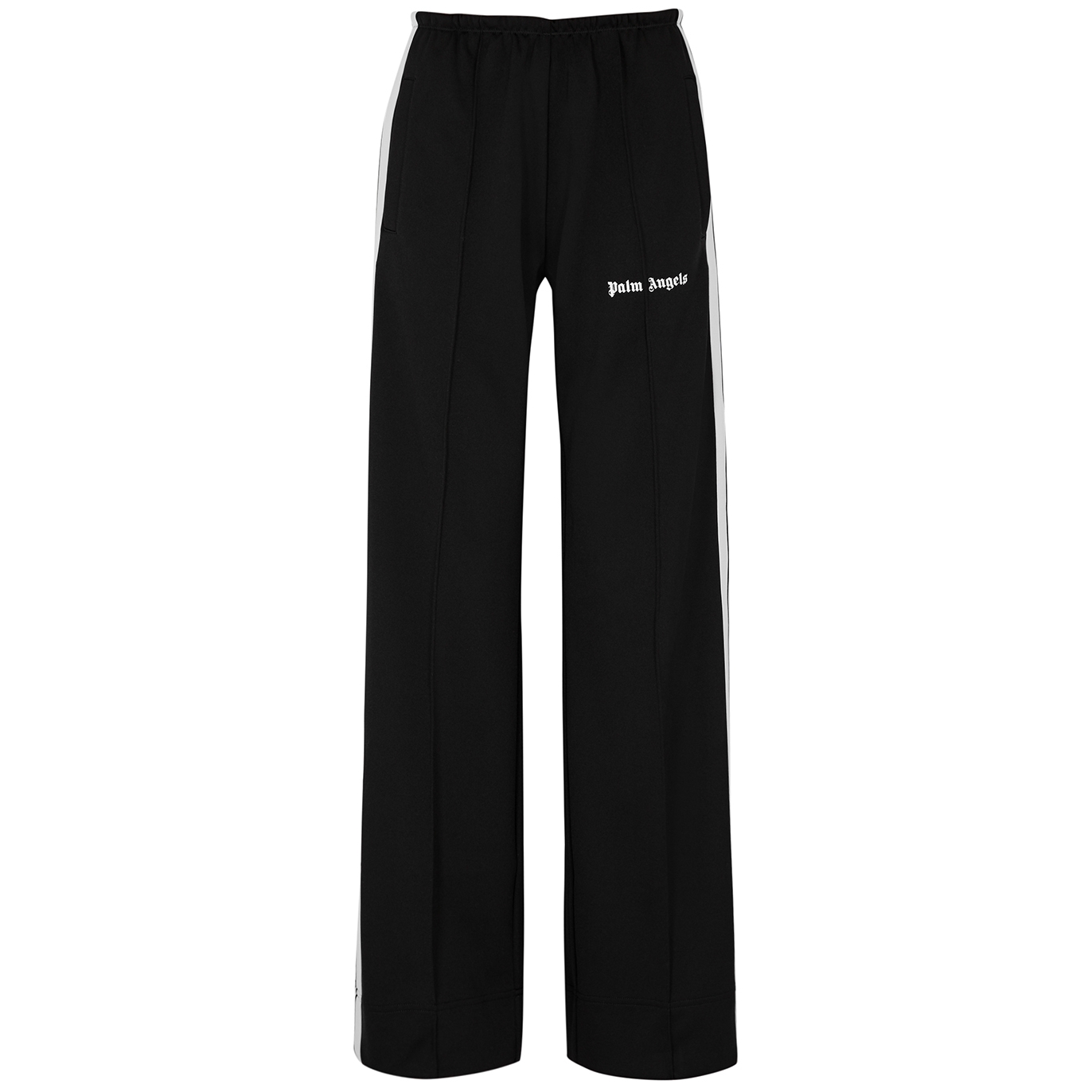 Palm Angels Jersey Track Pants - Black And White - 10