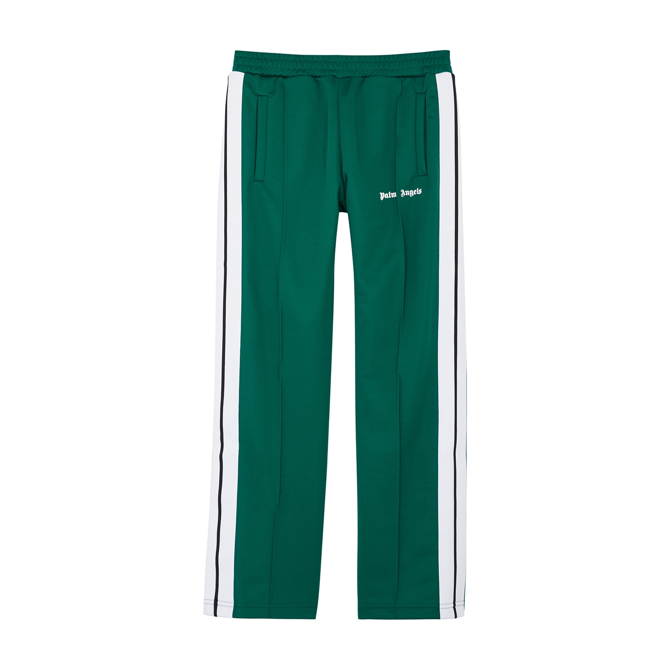 Palm Angels Kids Green Striped Jersey Track Pants (12 Years)
