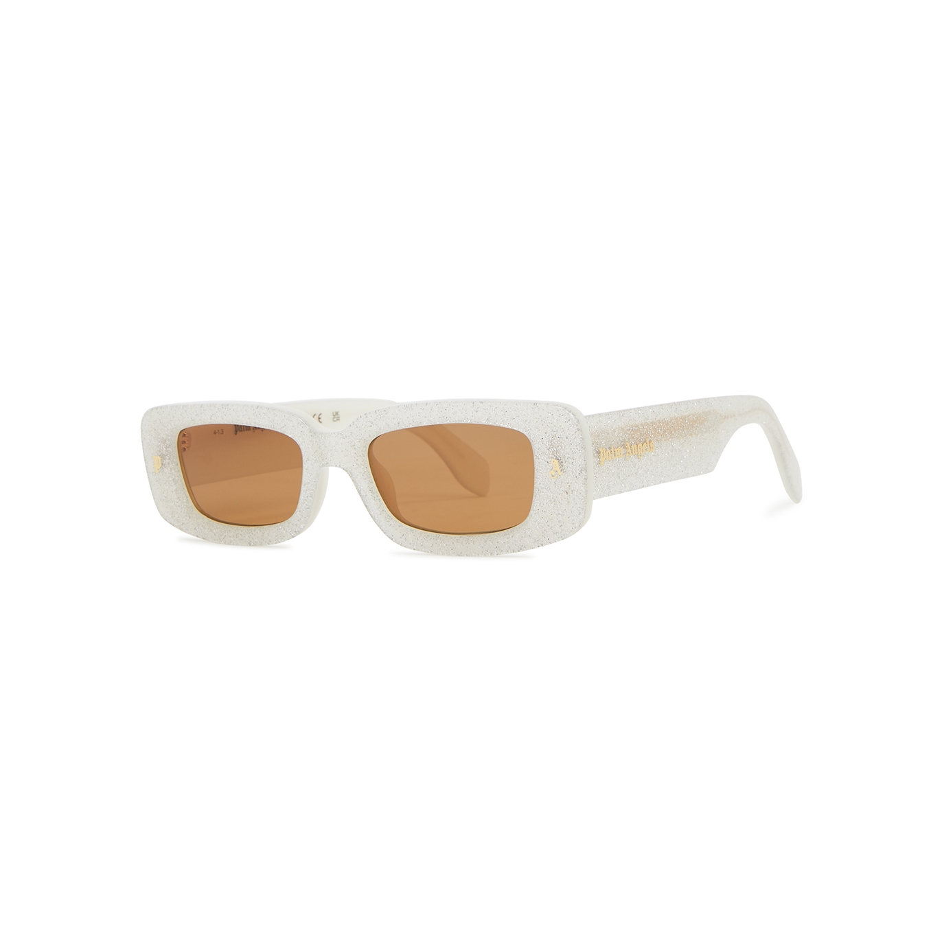 Palm Angels Lala Rectangle-frame Sunglasses, Sunglasses, Brown Lenses