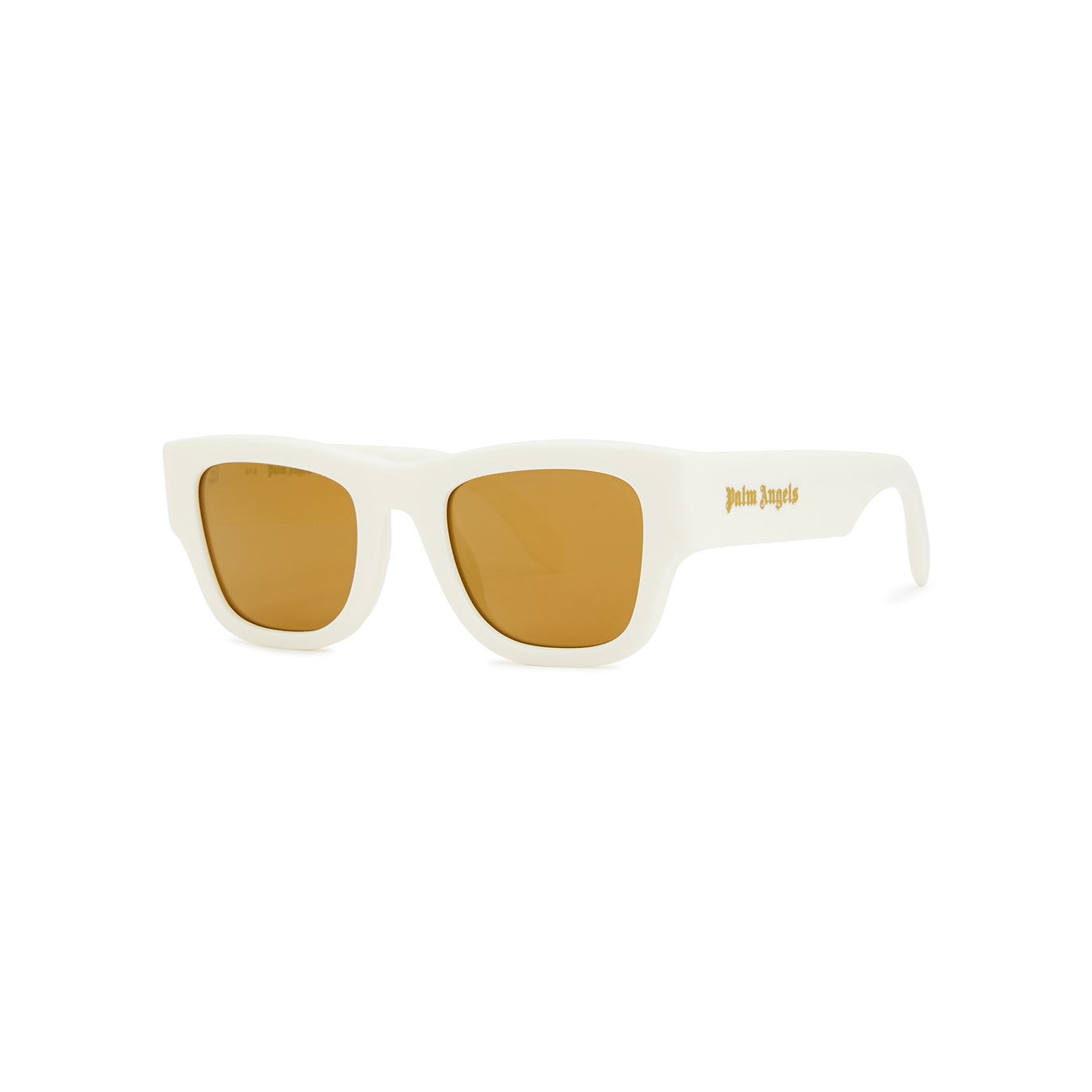 Palm Angels Volcan Square-frame Sunglasses, Sunglasses, Mirrored - White