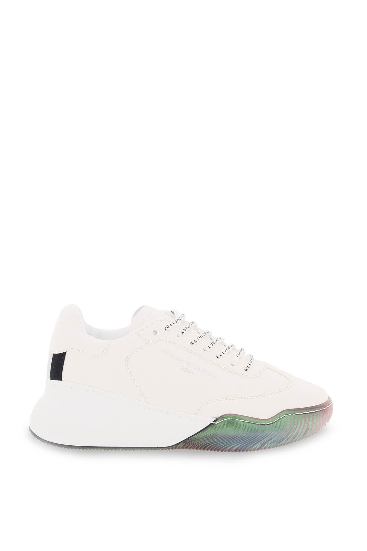STELLA Mc CARTNEY FAUX LEATHER TRAINER SNEAKERS