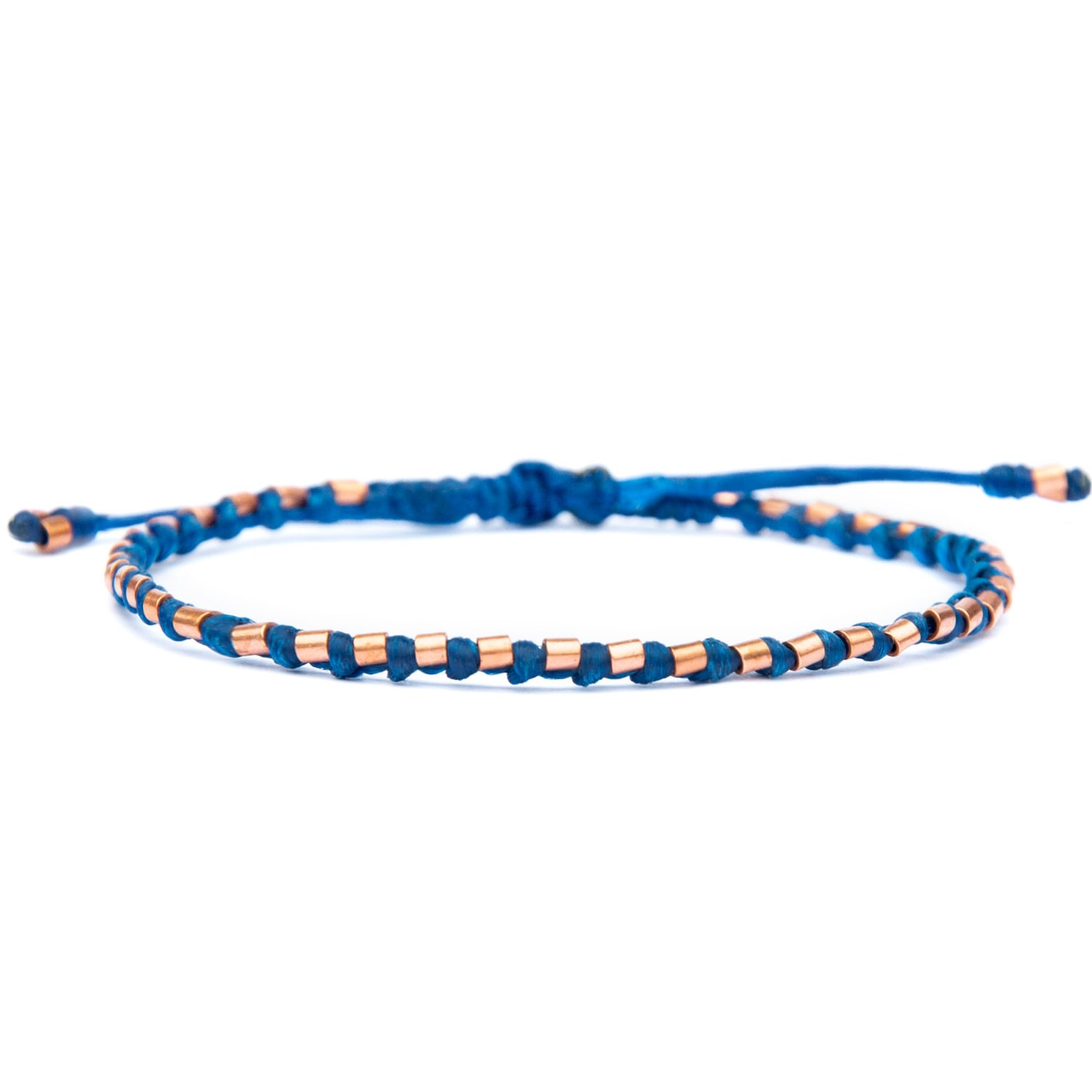 Solid Copper Blue Bracelet For Men - The Healer Harbour UK Bracelets