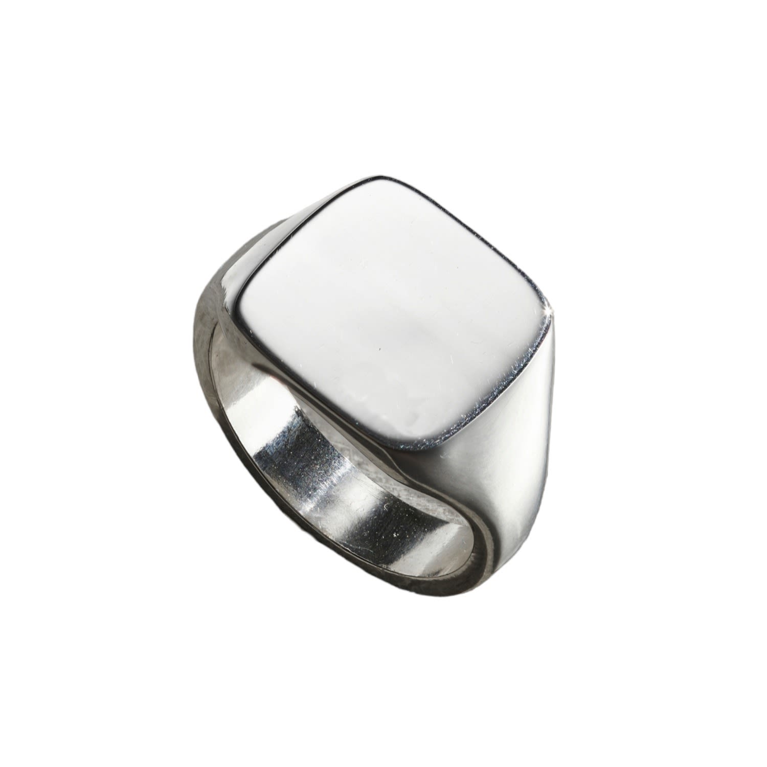 Sterling Silver Mens Square Signet Ring Posh Totty Designs