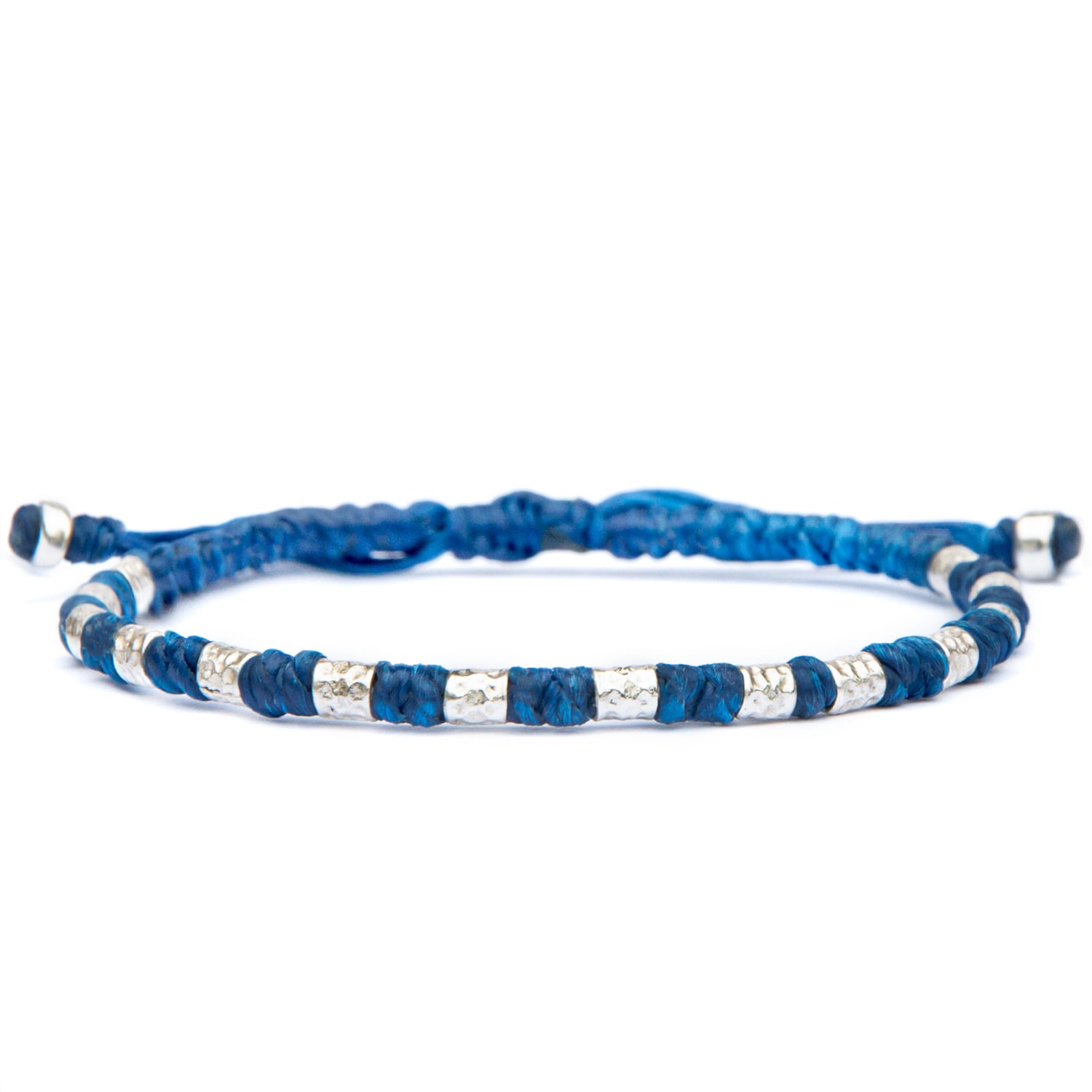 Viking Bracelet For Men - Handmade Of Vegan Rope And Silver - Blue Harbour UK Bracelets