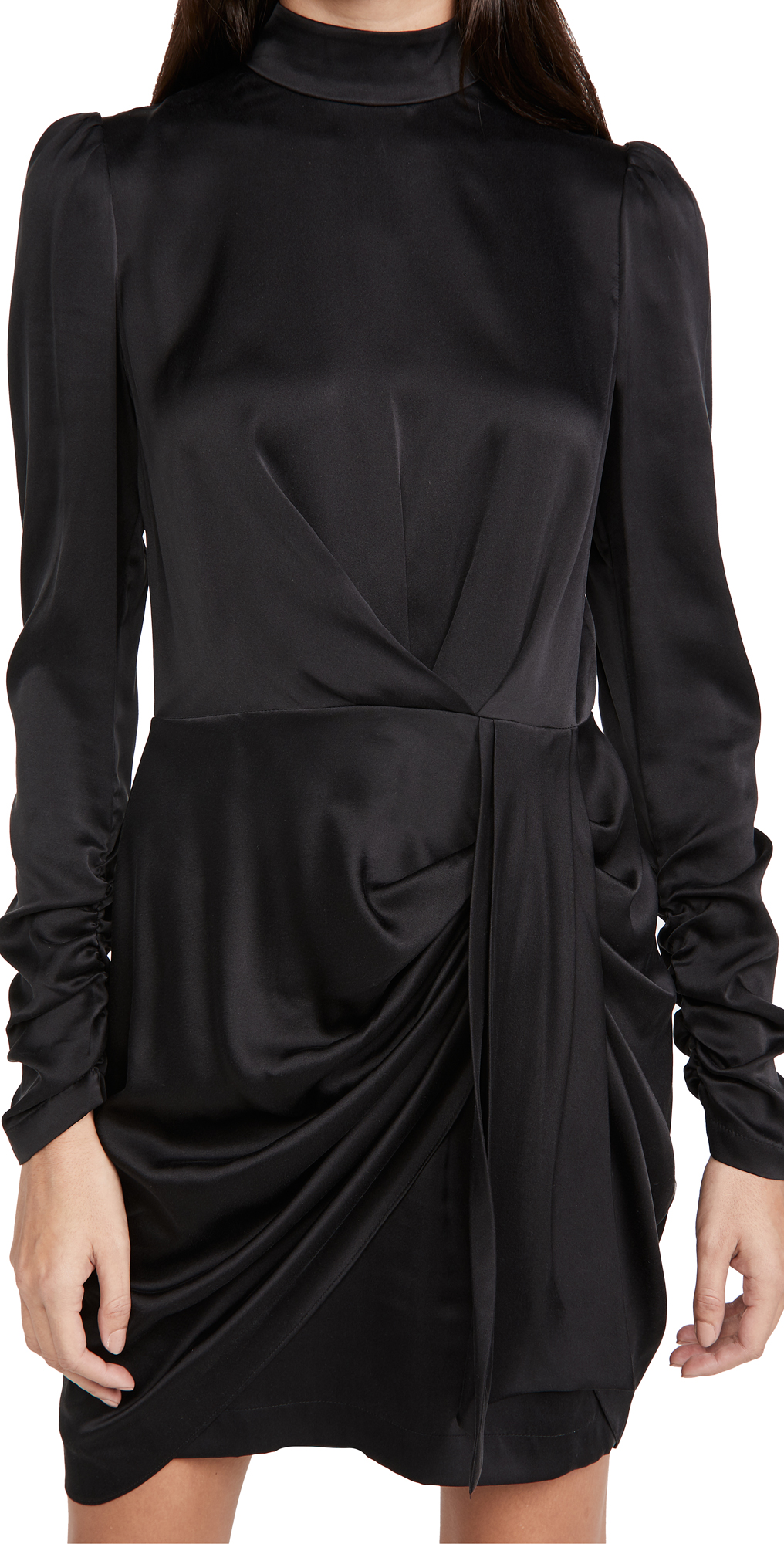 Zimmermann Silk Drape Dress Black 1