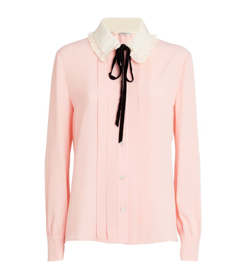 Alessandra Rich Bow-Detail Blouse