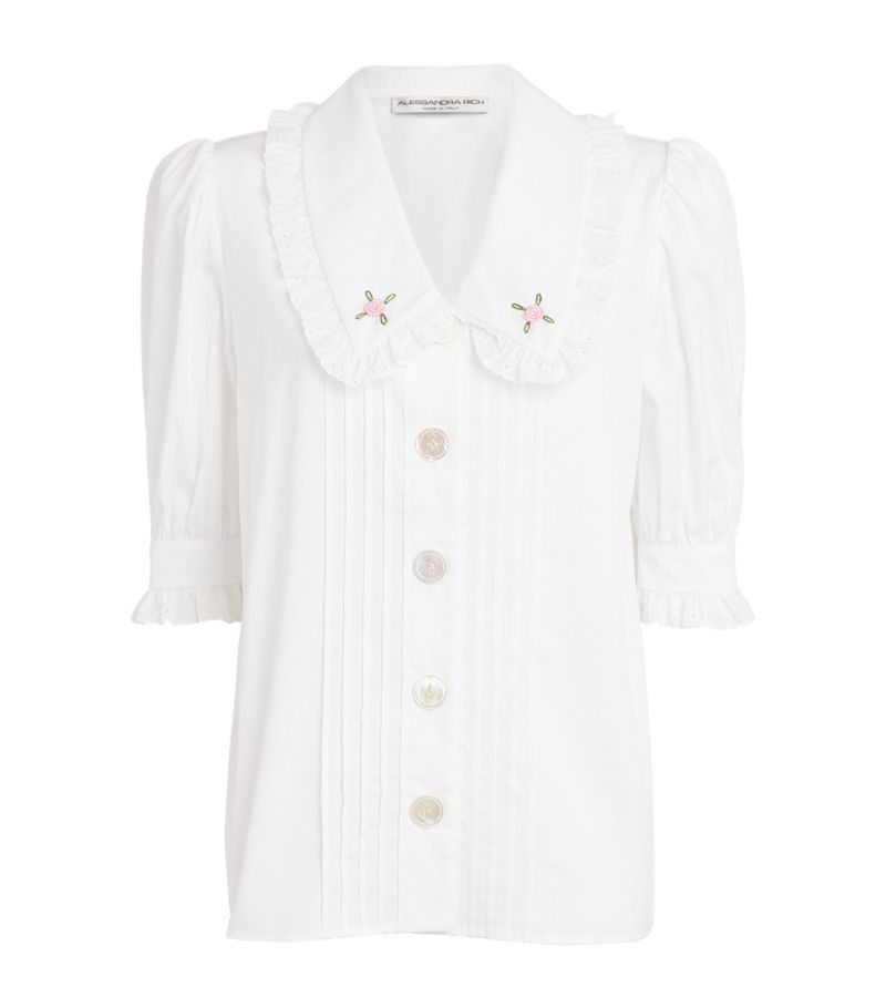 Alessandra Rich Embroidered Blouse