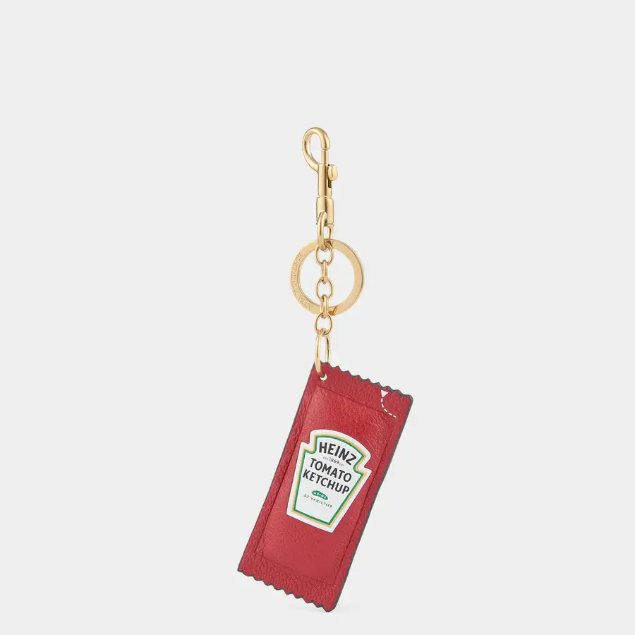 Anya Brands Ketchup Charm Capra Leather in Red £175.00