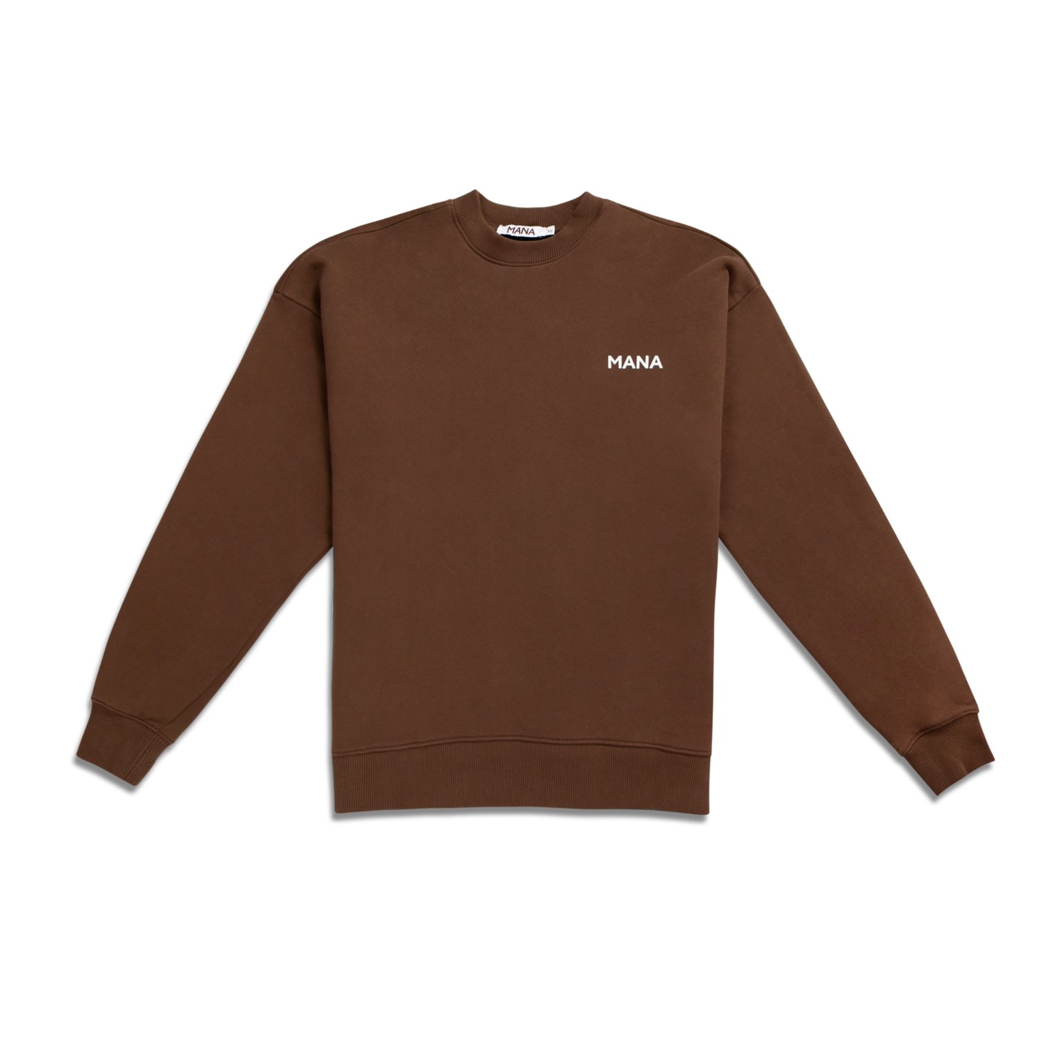 Deluxe Sweatshirt Mens In Chocolate Cosmos Brown Extra Small MANA The Movement