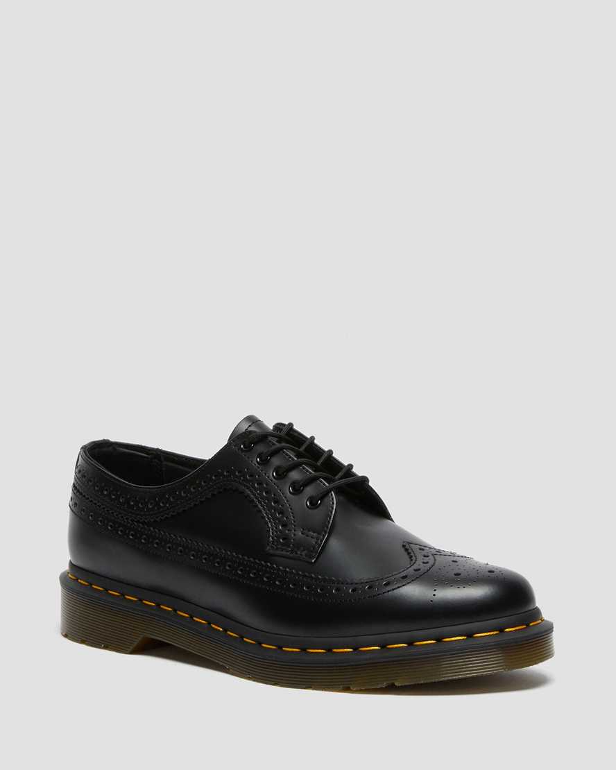 Dr. Martens Men's Leather 3989 Smooth Brogues Shoes in Black, Size: 8