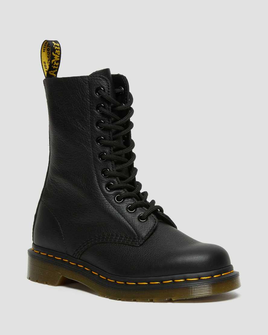 Dr. Martens Women's 1490 Virginia Leather High Boots in Black, Size: 9