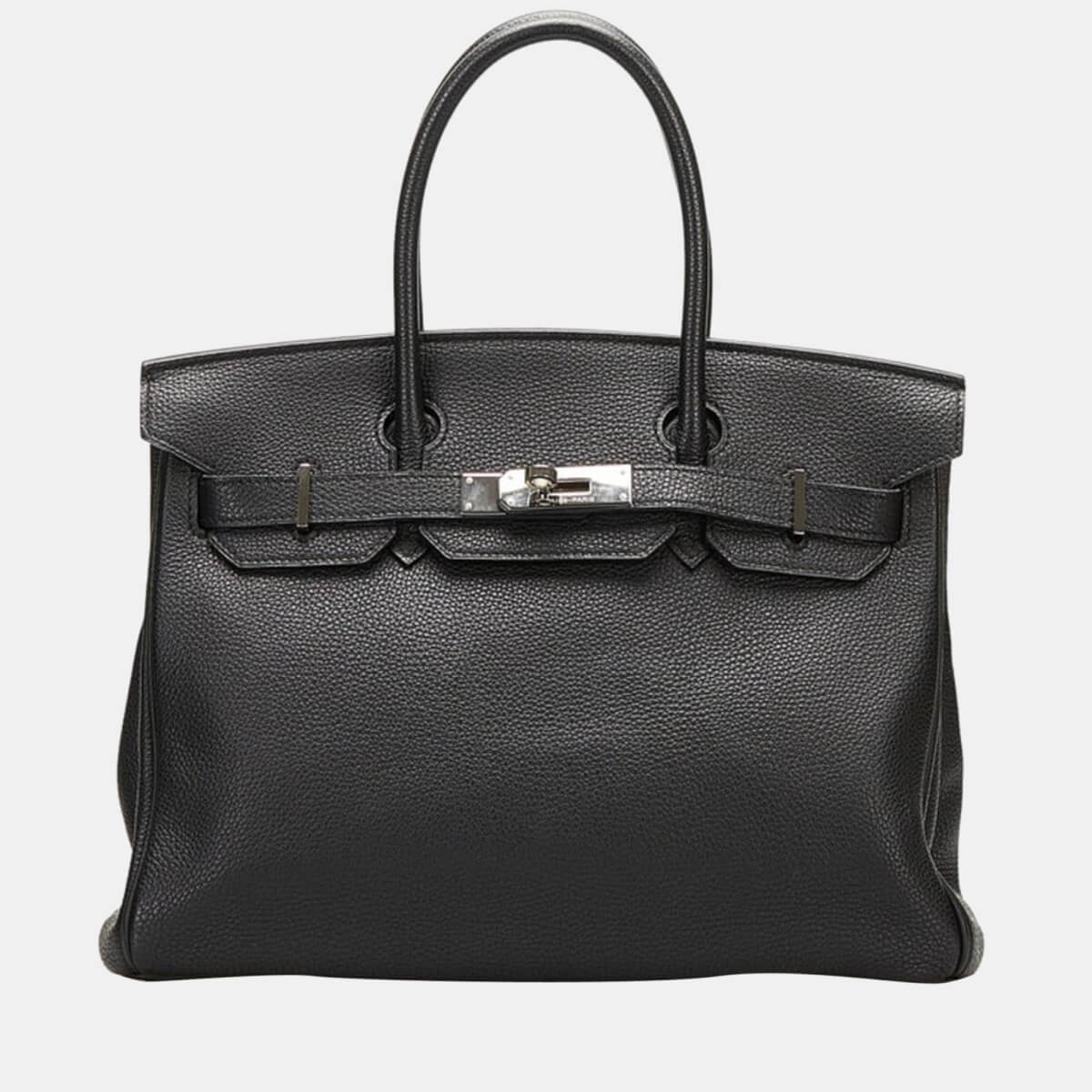 Hermes Birkin 30 Handbag Black Togo Ladies