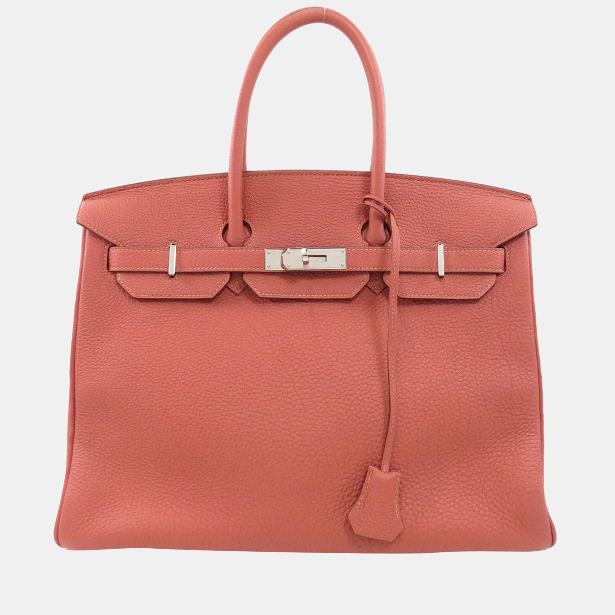 Hermes Birkin 35 Pink Handbag Togo Ladies