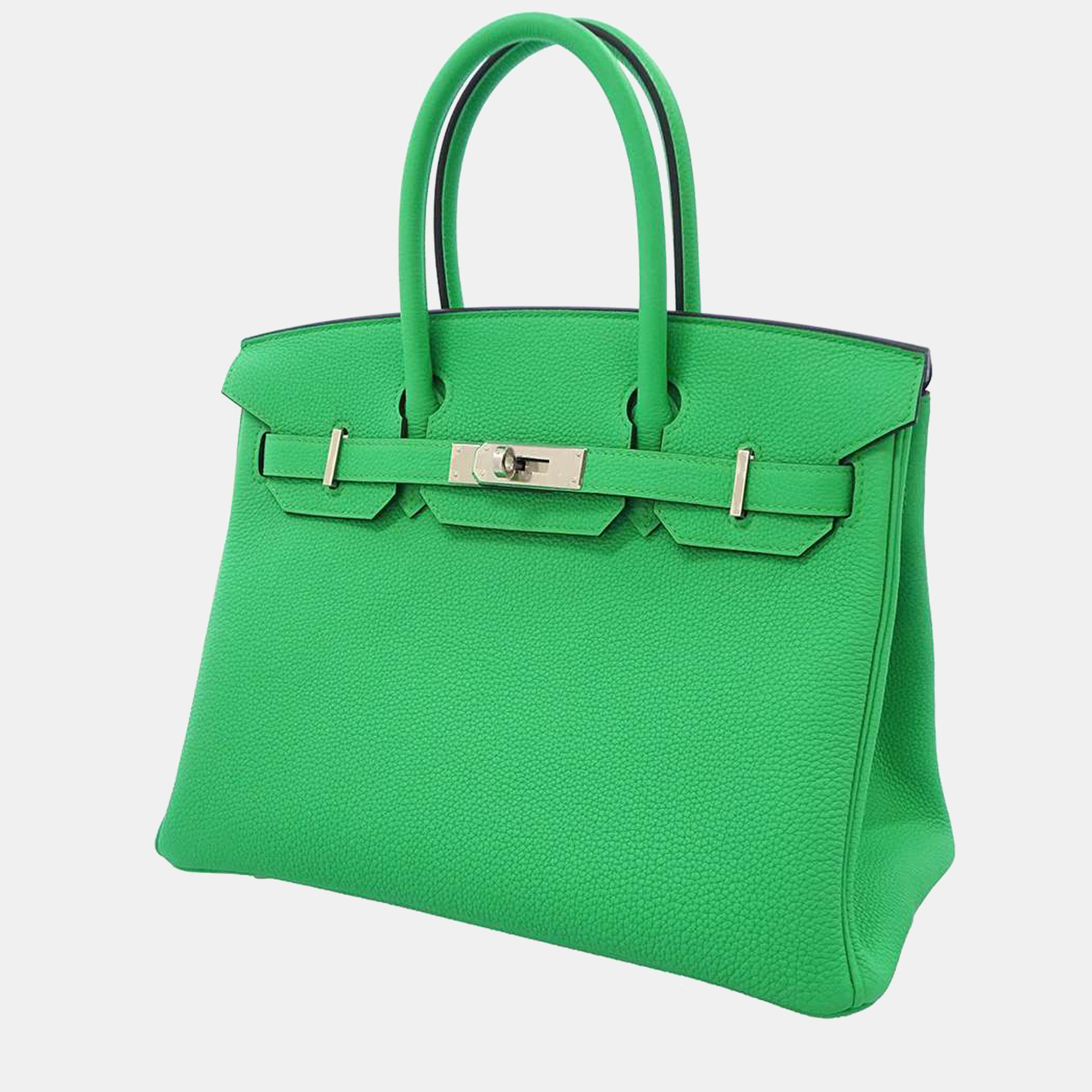 Hermes Green Togo Leather Palladium Hardware Birkin 30 Bag
