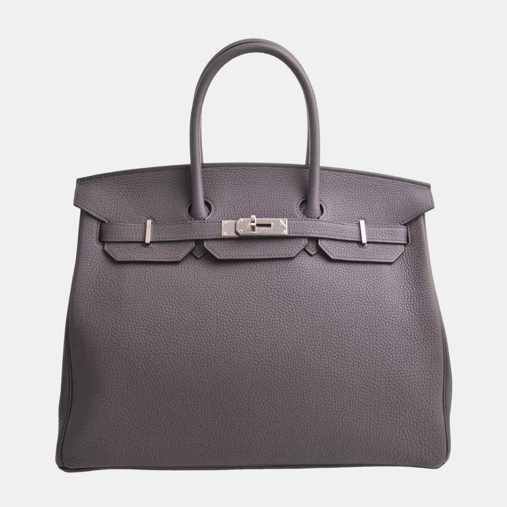 Hermes Togo Birkin 35 Handbag - Grey