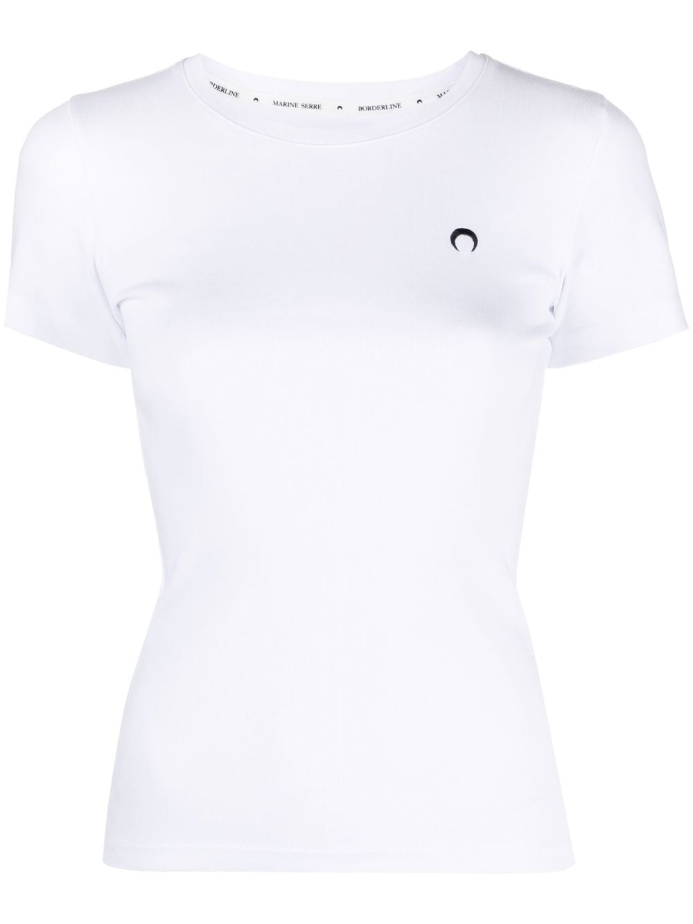 Marine Serre Crescent Moon organic cotton T-shirt - White
