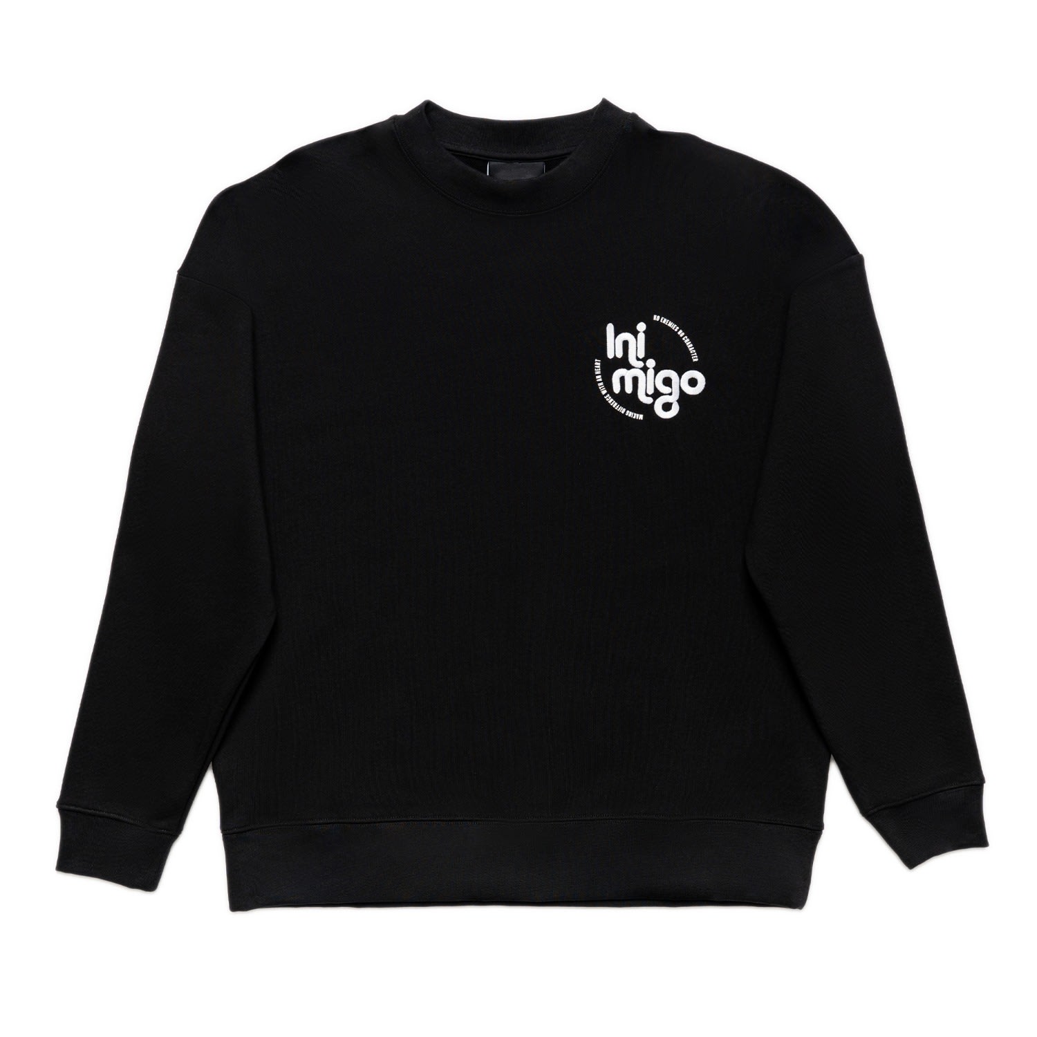 Men's Black Retro Logo Sweatshirt Small INIMIGO