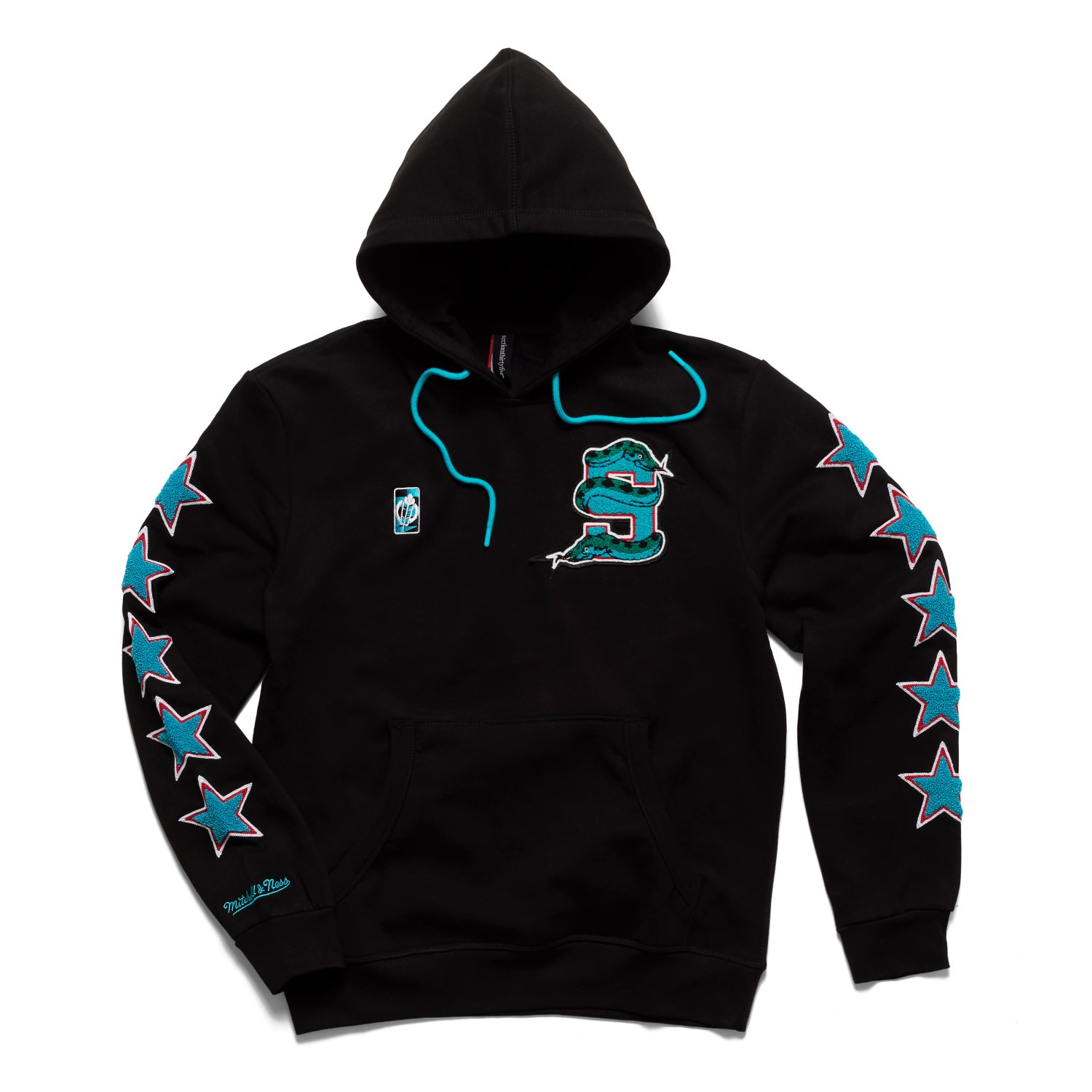 Men's Black Salish Sea Hoodie By Mitchell & Ness Small SECTION 35