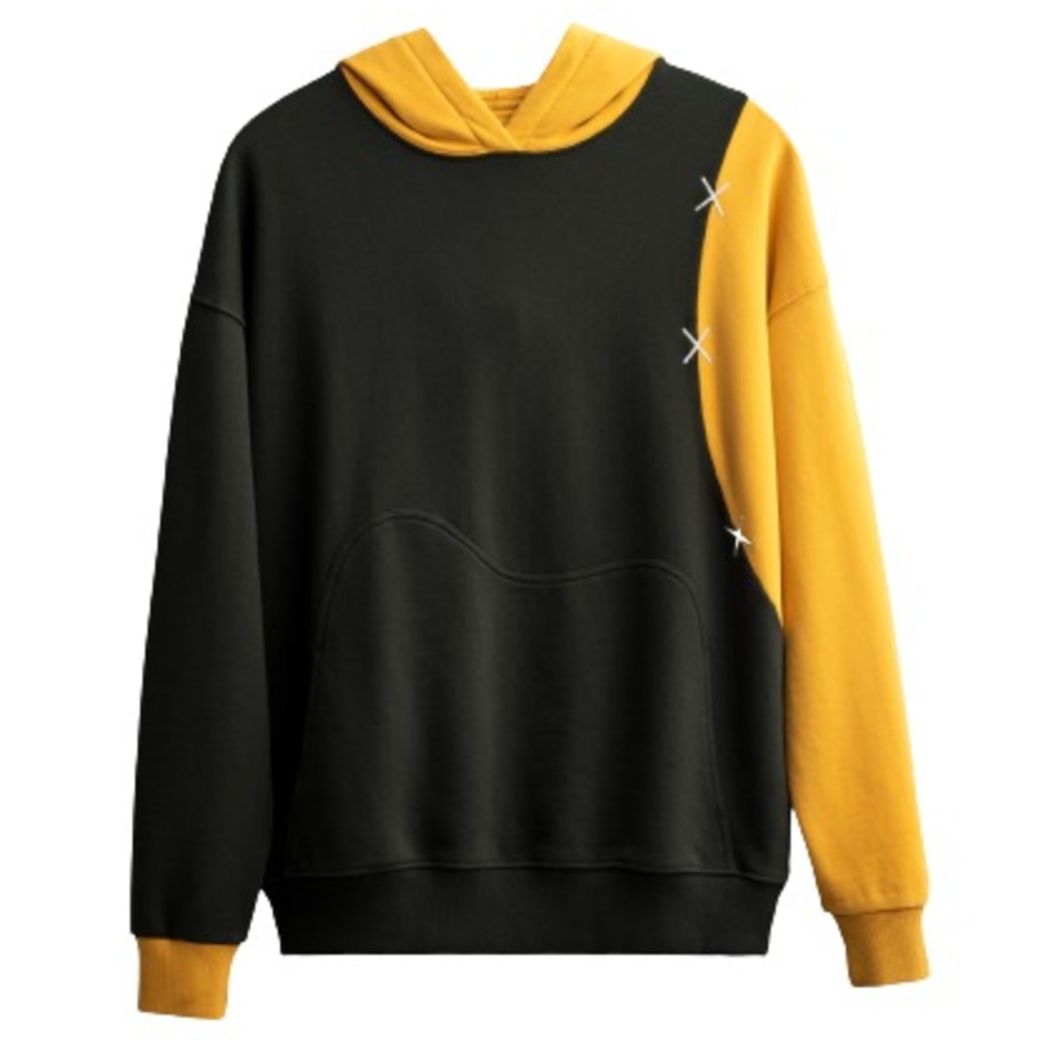 Men's Black Unisex Design Hoodie Sweatshirt - Oileka - Asphalt Extra Small KAFT