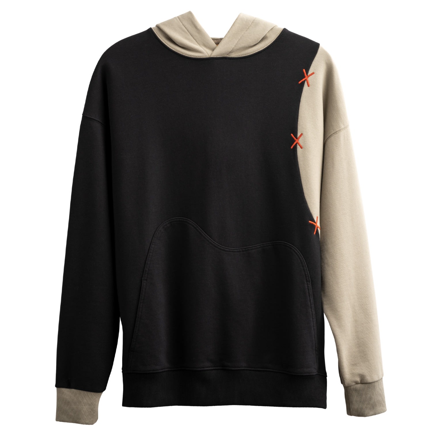 Men's Black Unisex Design Hoodie Sweatshirt - Oileka - Tar Extra Small KAFT