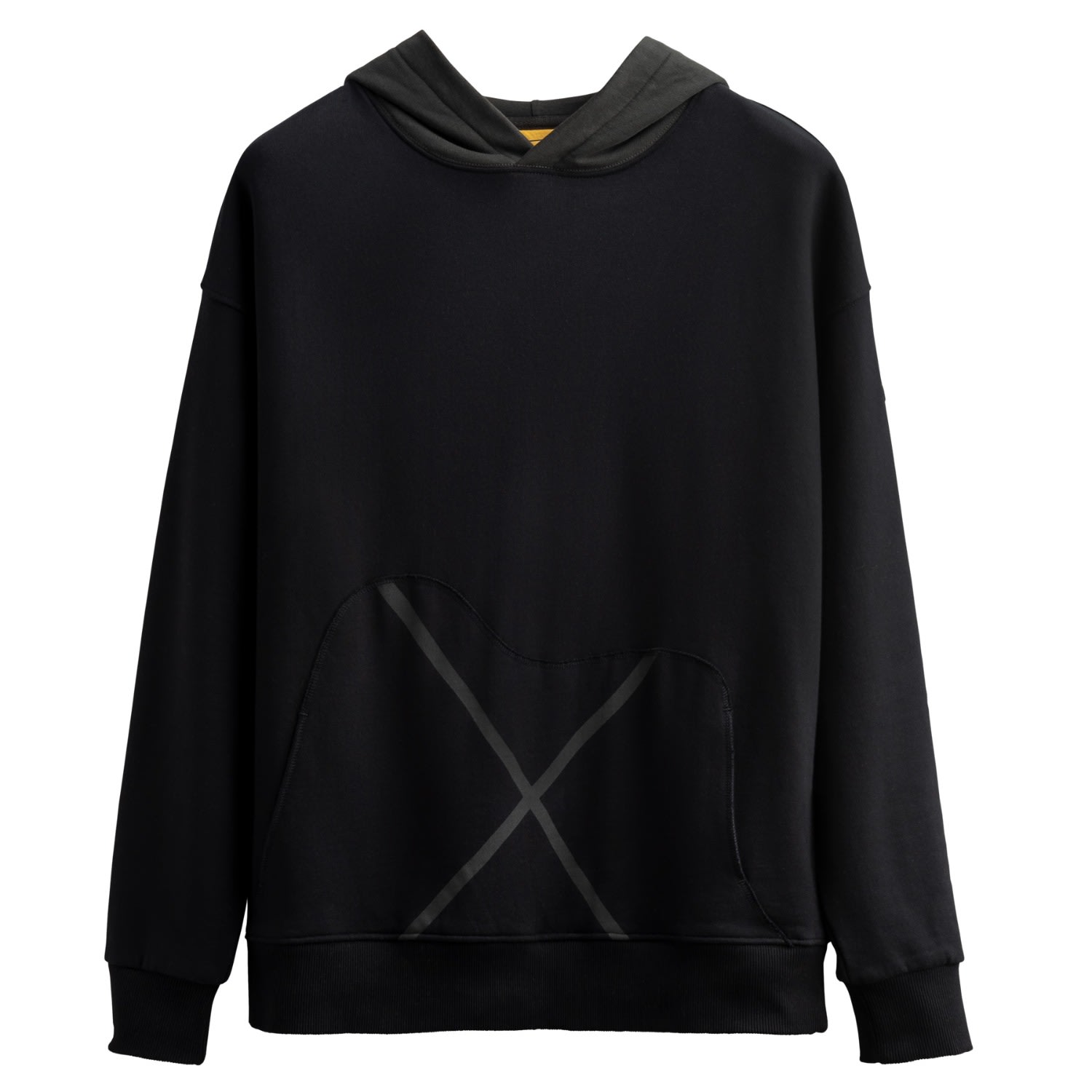 Men's Black Unisex Design Hoodie Sweatshirt - Xpocket - Tar Extra Small KAFT