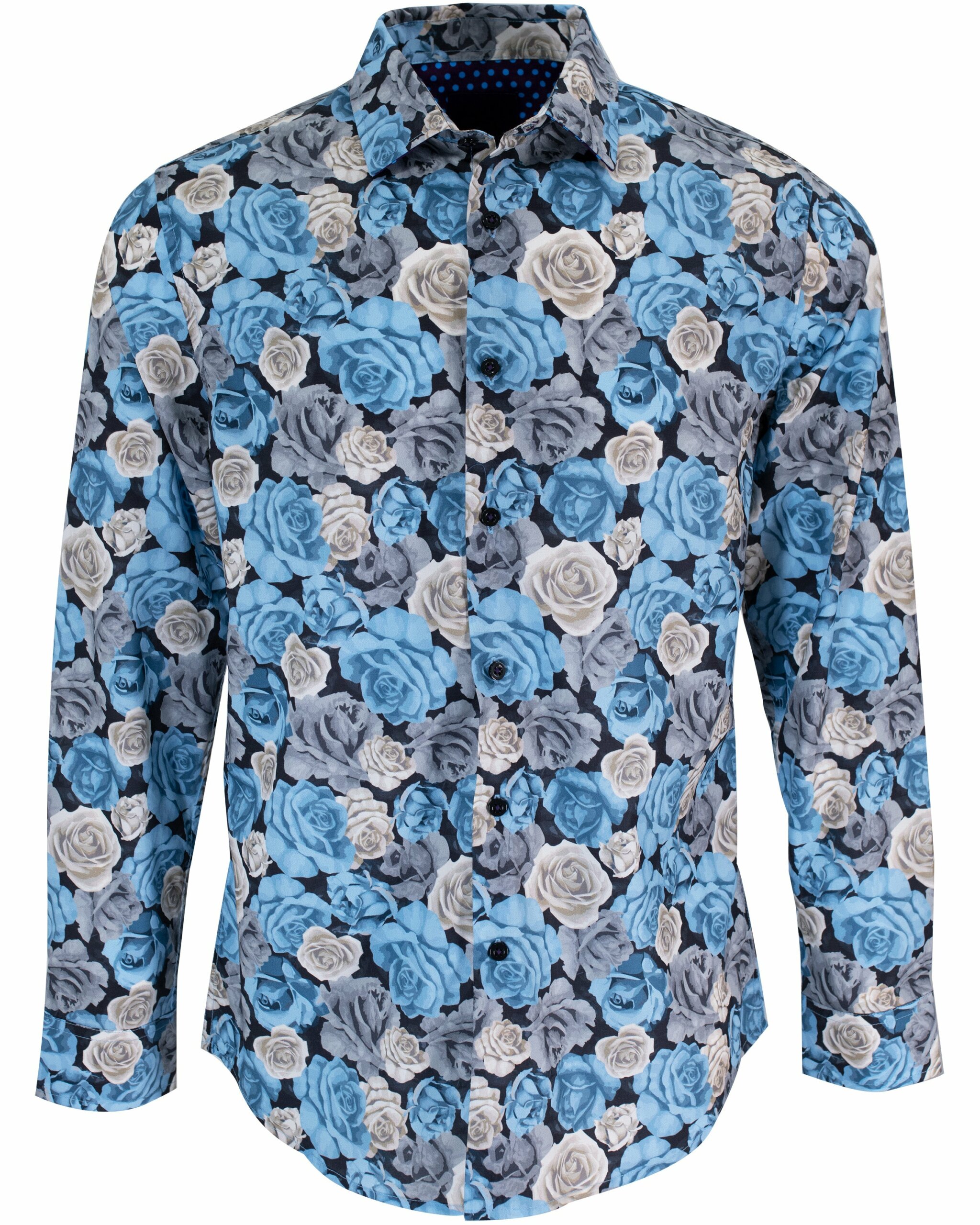 Men's Blue / Black / Grey Norman Rosey Shirt In Black Extra Small Lords of Harlech