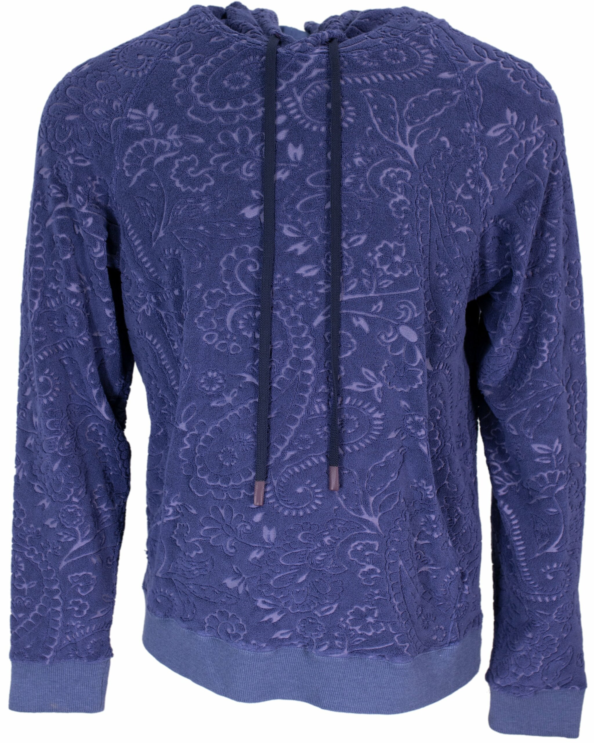 Men's Blue Howard Towel Hoodie In Skipper Extra Small Lords of Harlech