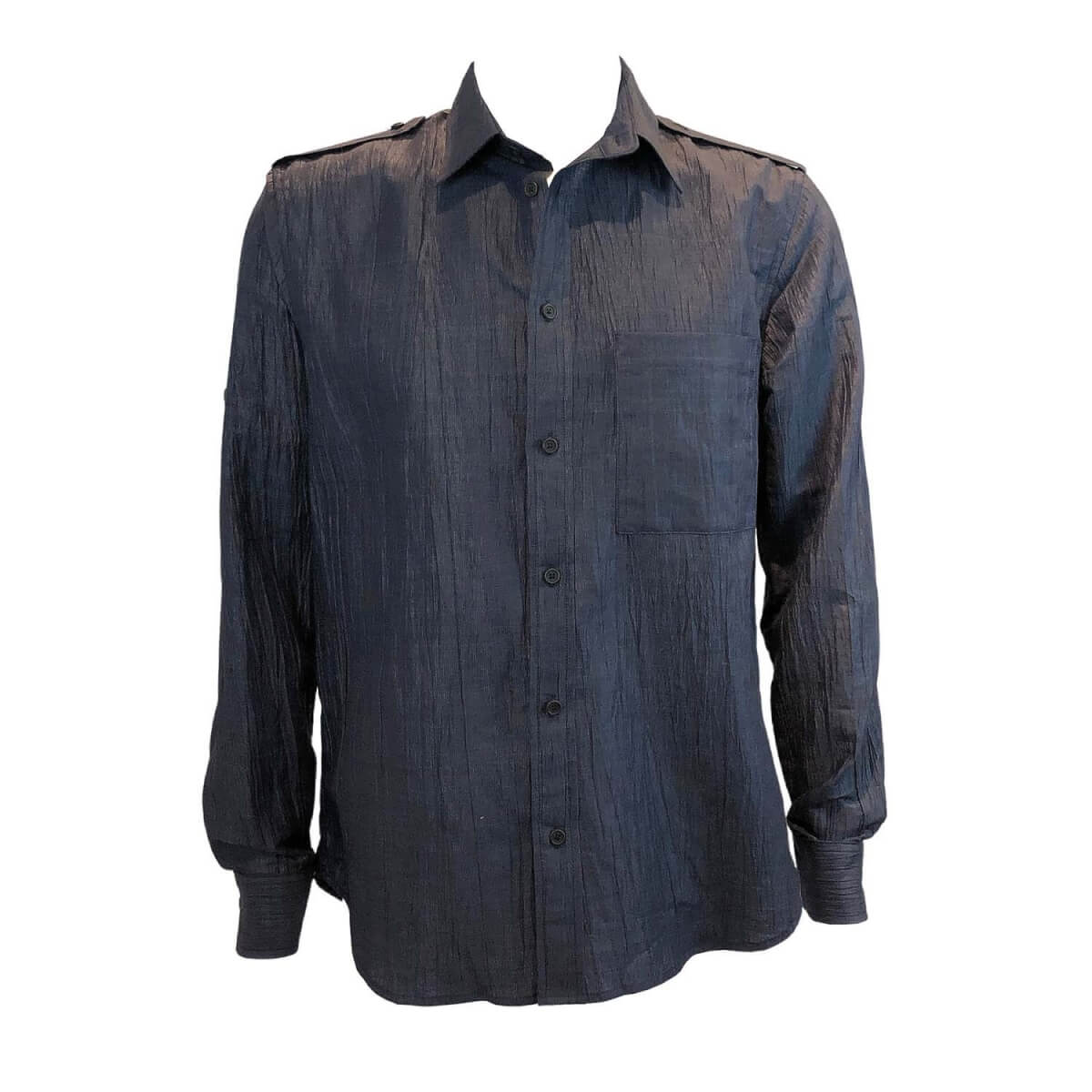 Men's Blue Larkspur Long Sleeve Shirt Medium SNIDER