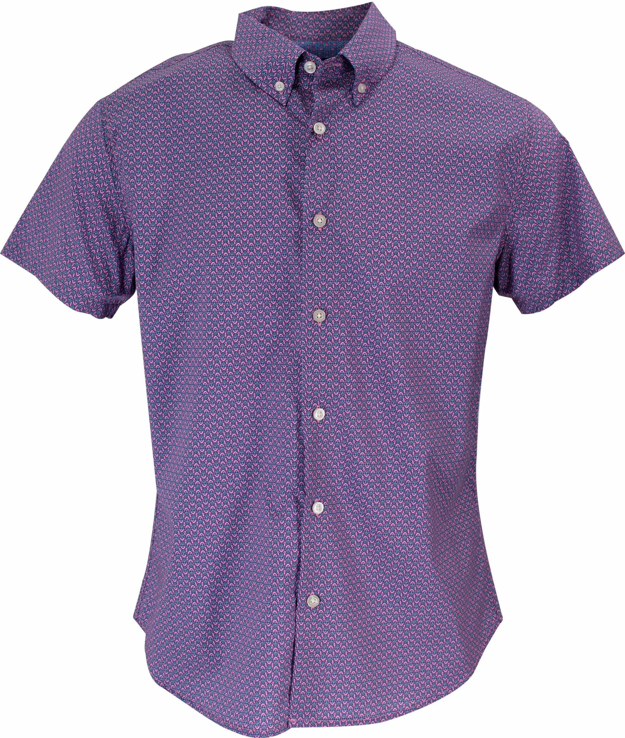 Men's Blue / Pink / Purple Tim Turtle Geo Shirt In Pink Small Lords of Harlech