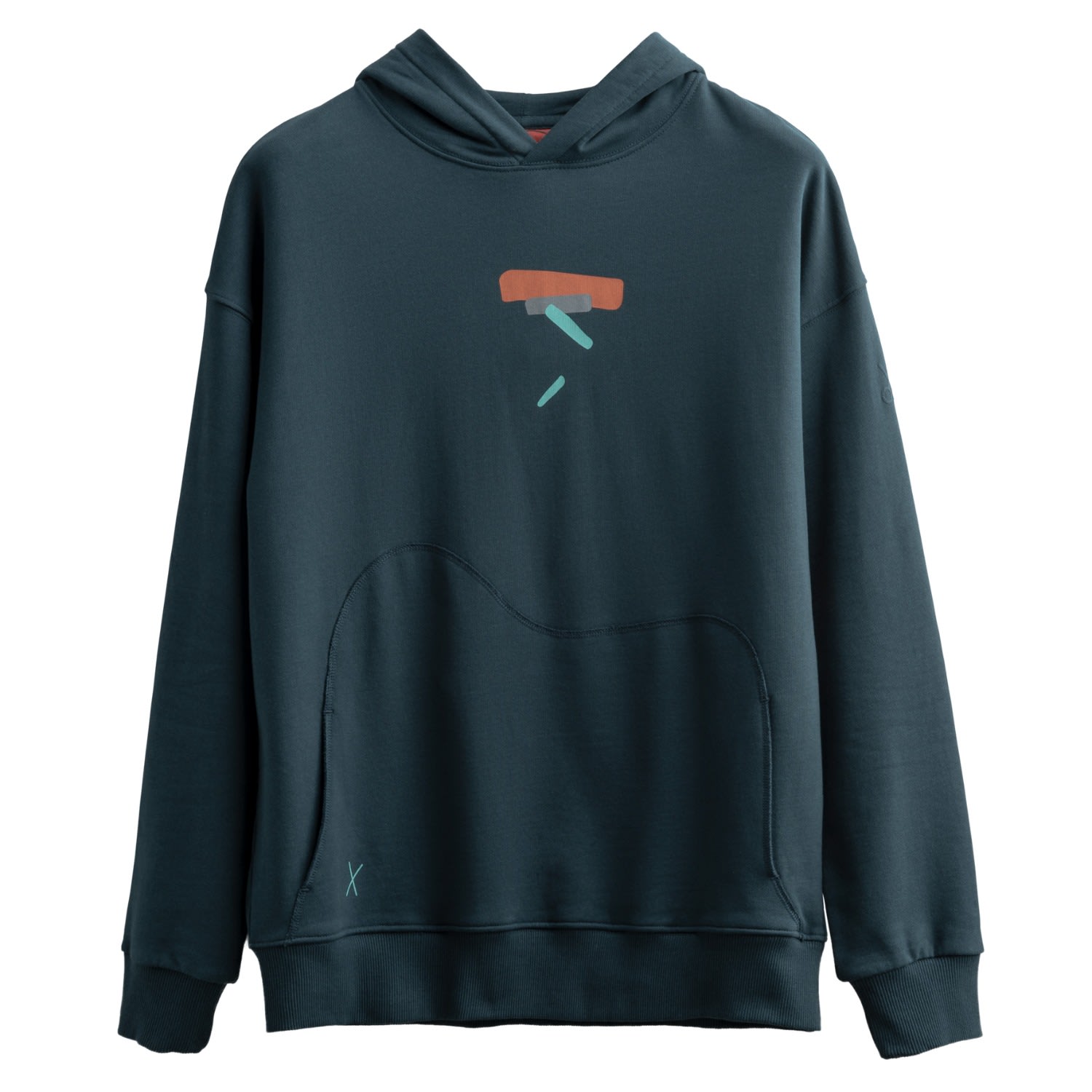 Men's Blue Unisex Design Hoodie Sweatshirt - Apenda - Ocean Extra Small KAFT