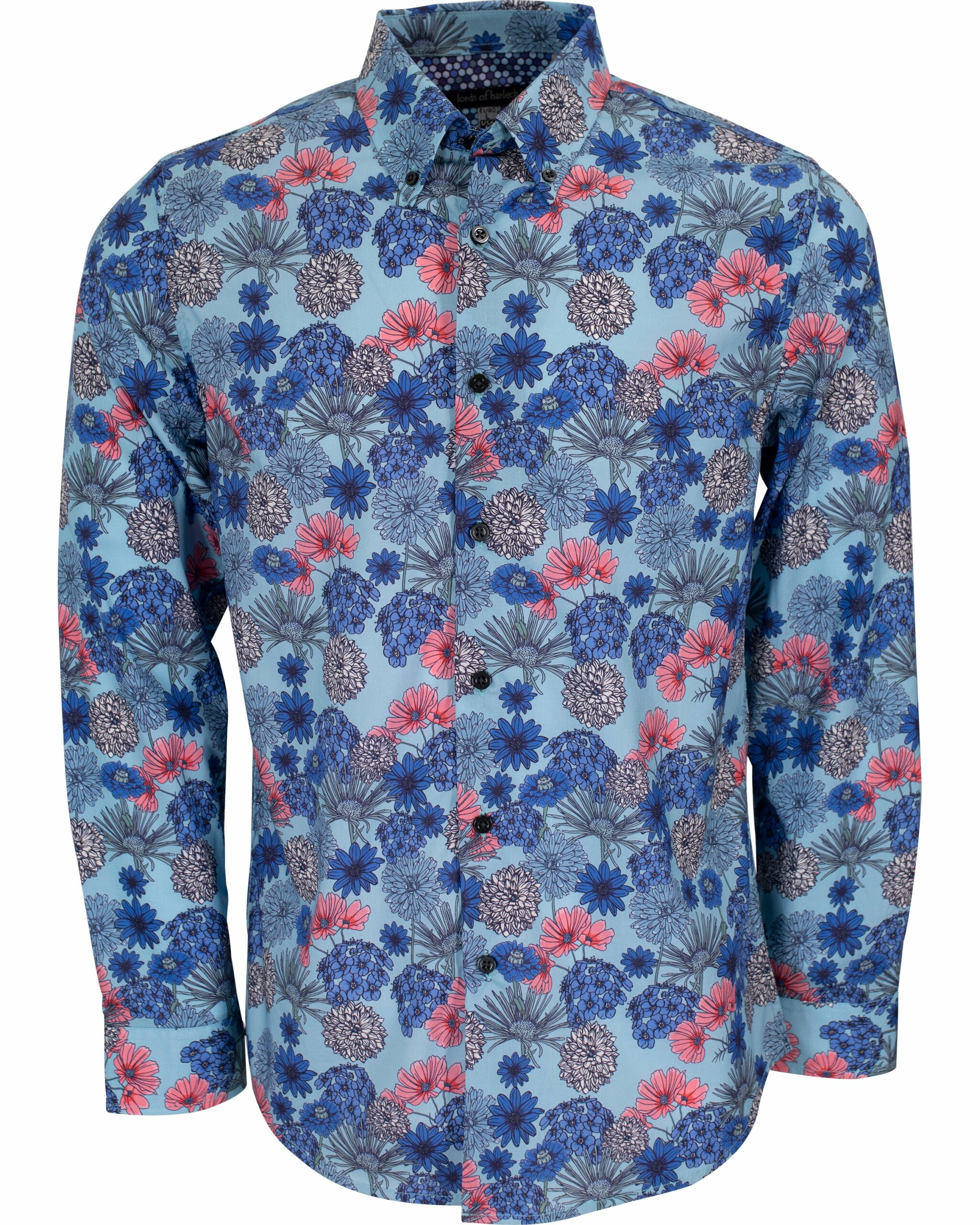 Men's Blue / White / Pink Morris Jardin Shirt In Sky Small Lords of Harlech