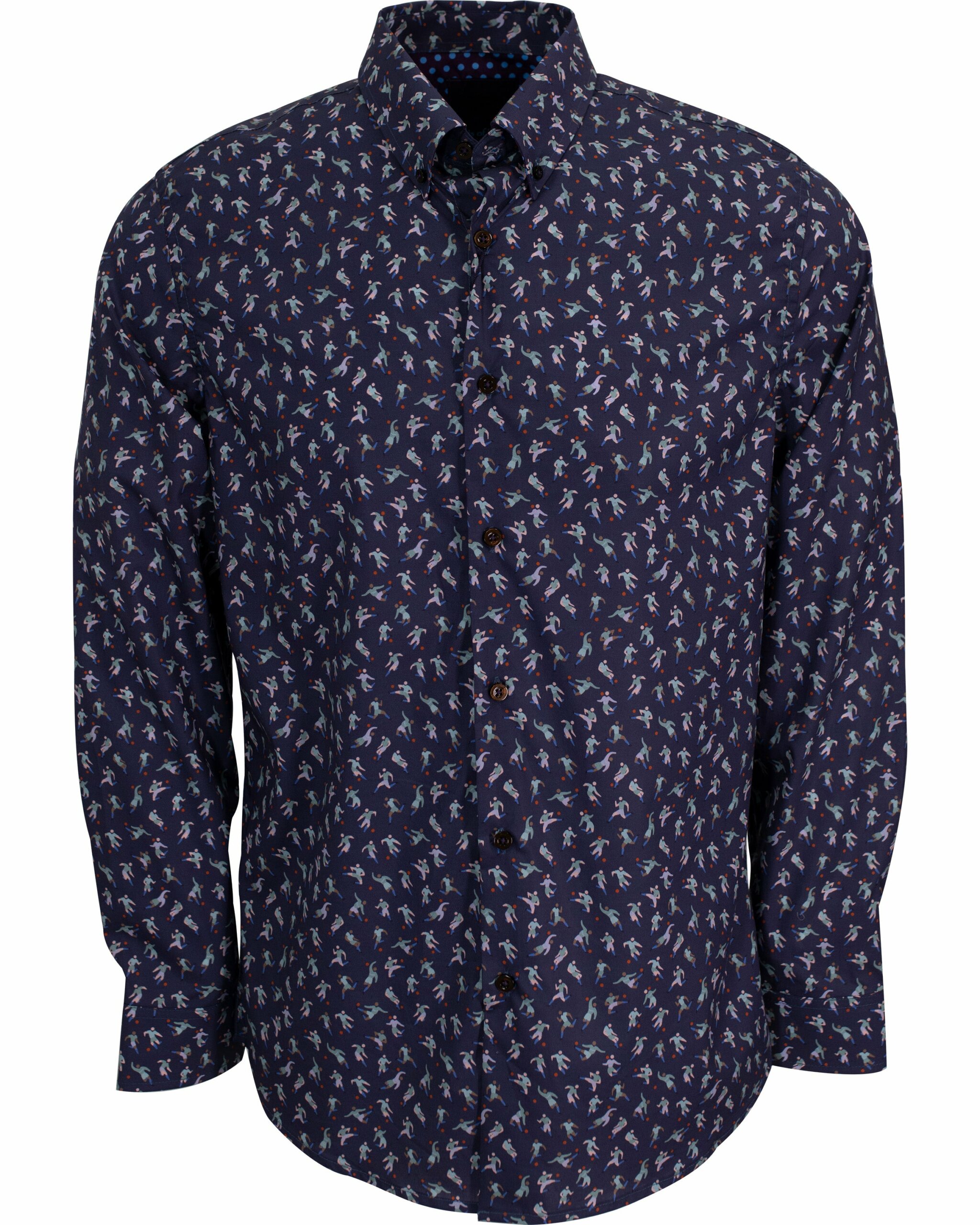 Men's Blue / White / Red Mitchell Soccer Players Shirt In Skipper Small Lords of Harlech