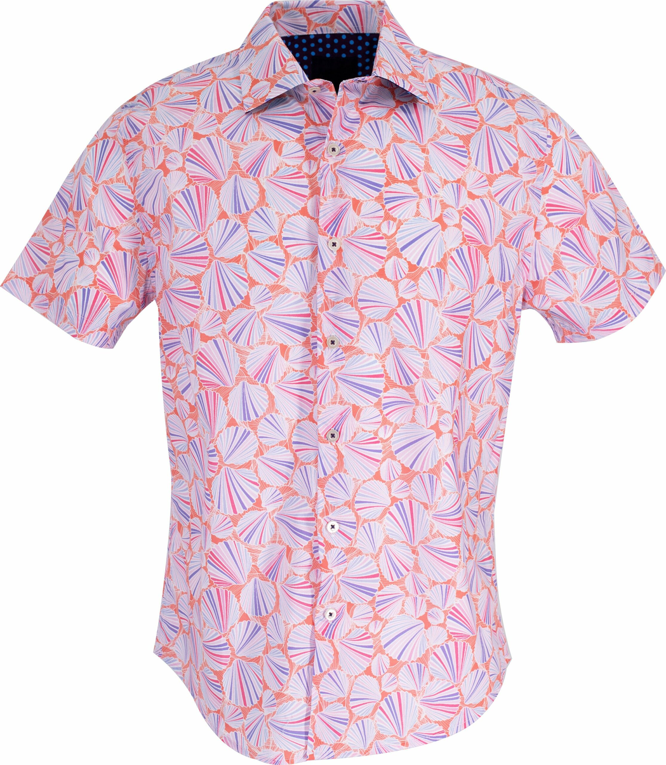 Men's Blue / Yellow / Orange George Shells Shirt In Flame Small Lords of Harlech