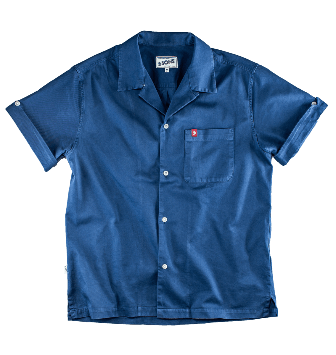 Men's Blue &Sons Club Shirt Navy Small &SONS Trading Co