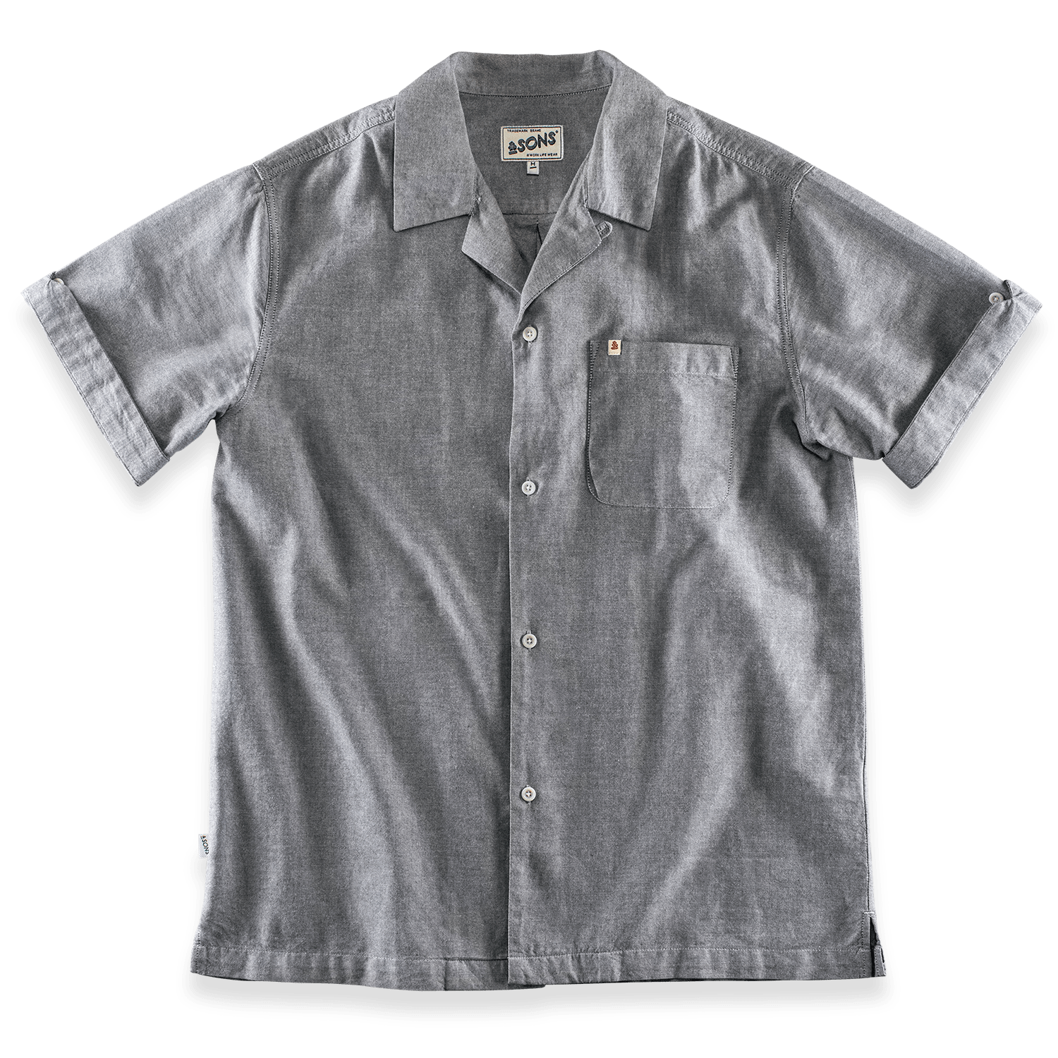 Men's Club Shirt Grey Small &SONS Trading Co