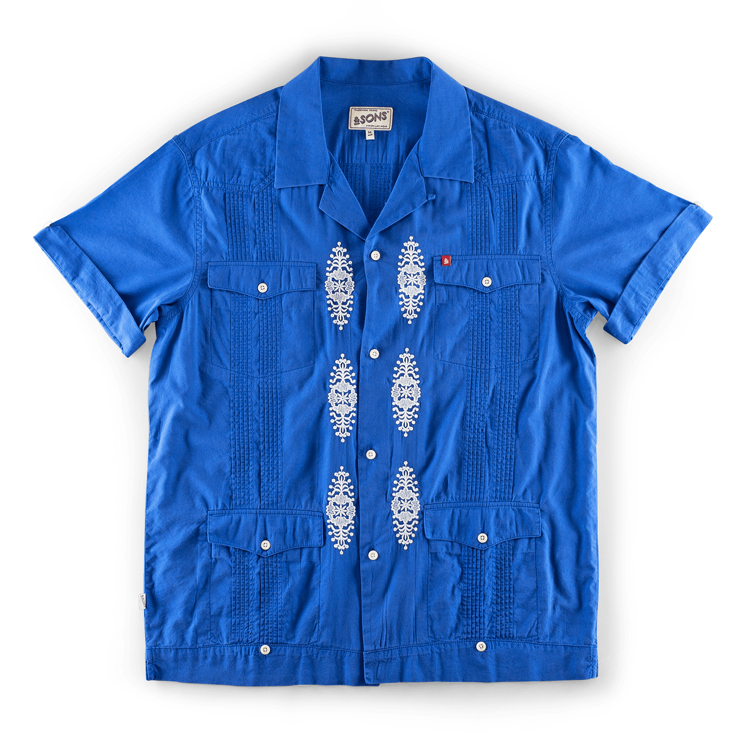Men's Club Shirt Pintuck Small &SONS Trading Co